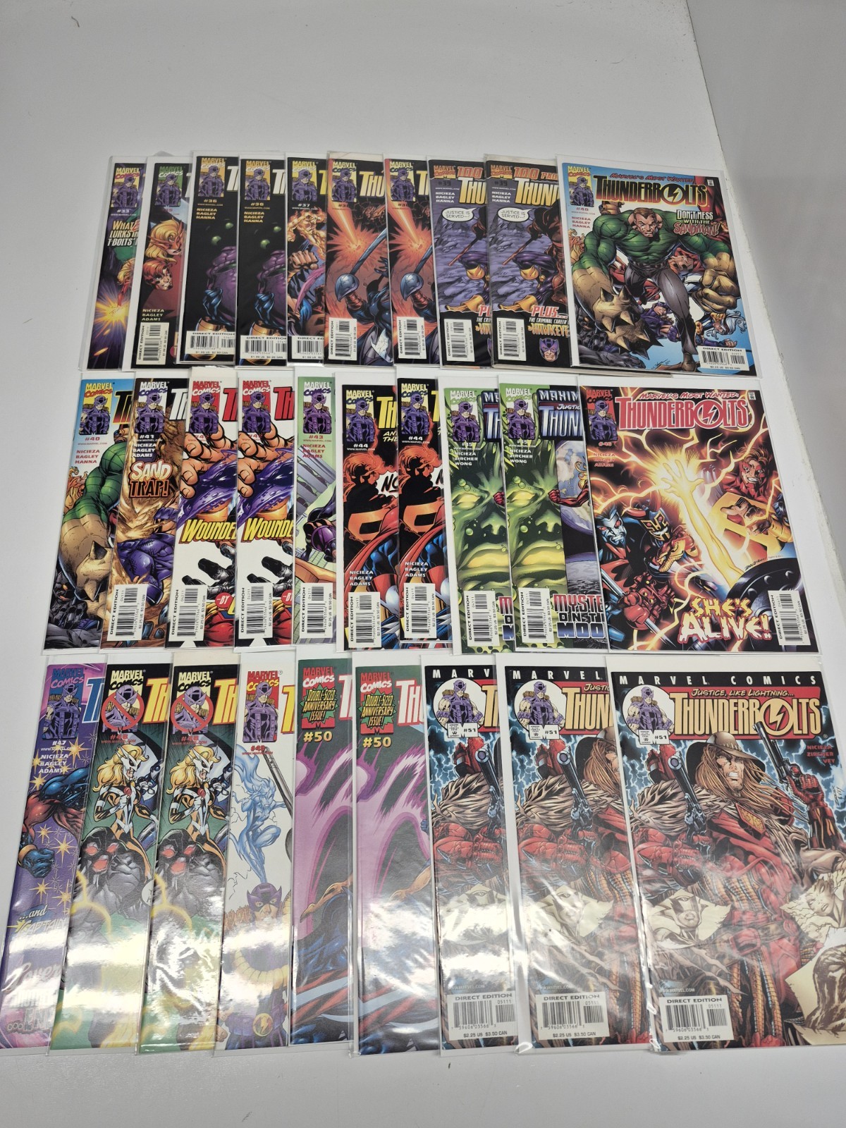 Thunderbolts #35-51 With Duplicates (Marvel, 2001) Lot Of 29