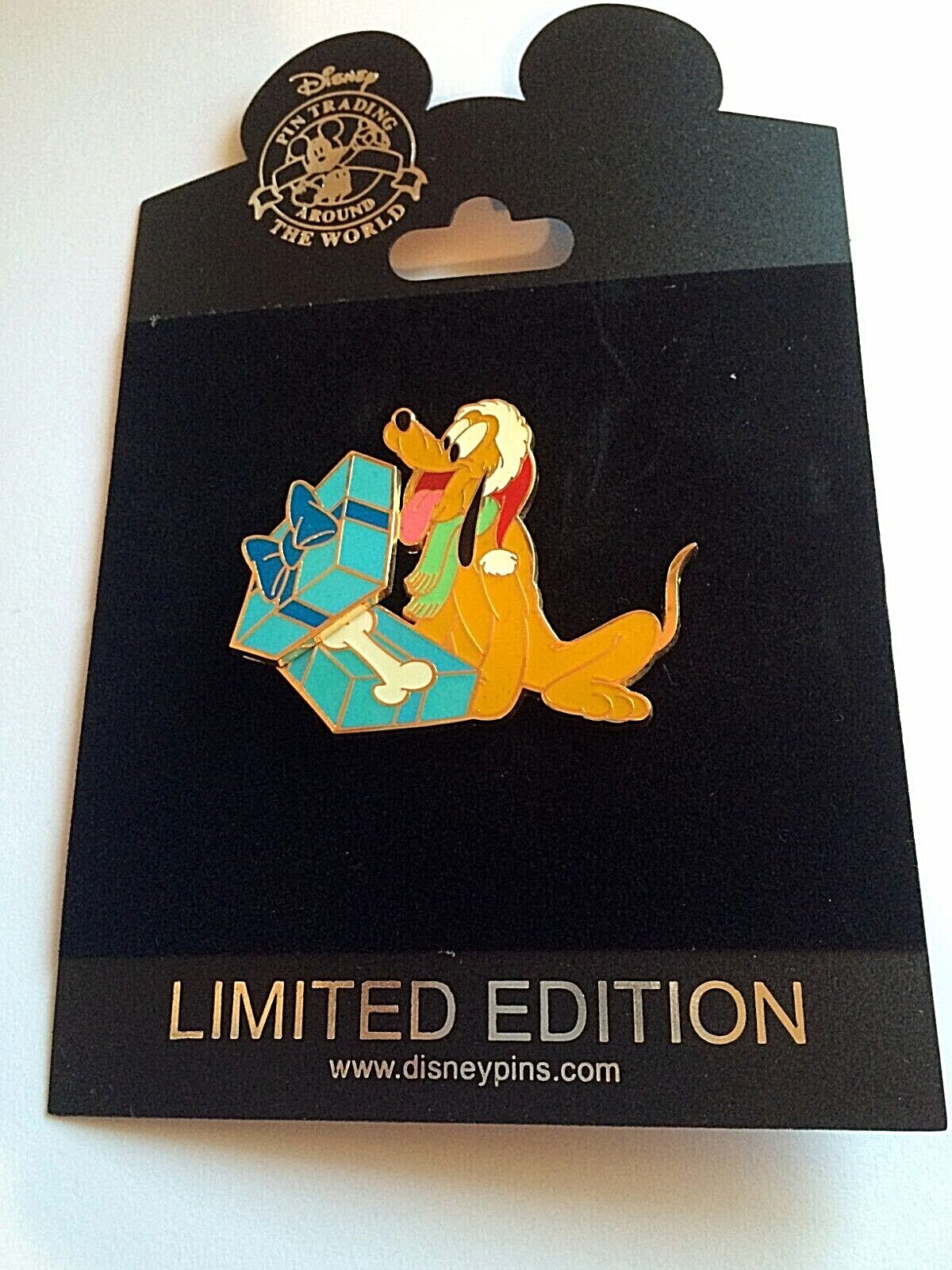 Disney Surprise Package Pluto Pin 74496 LE 250 Mickey Mouse Pal Dog RARE
