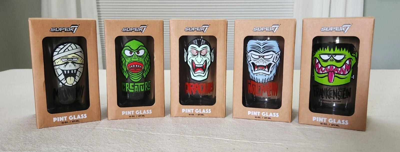 Super7 Universal Studios Retro Monster Masks Set of 2 NEW