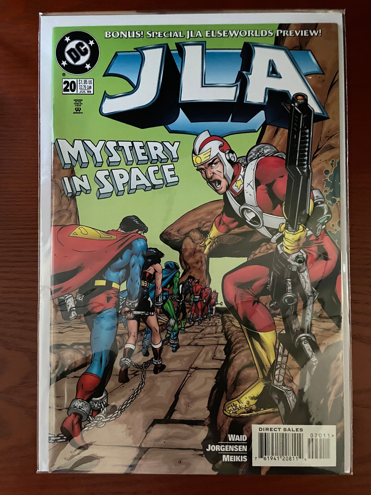 JLA 20 NM 9.4 Bag and Board Gemini Mailer SEE PHOTOS
