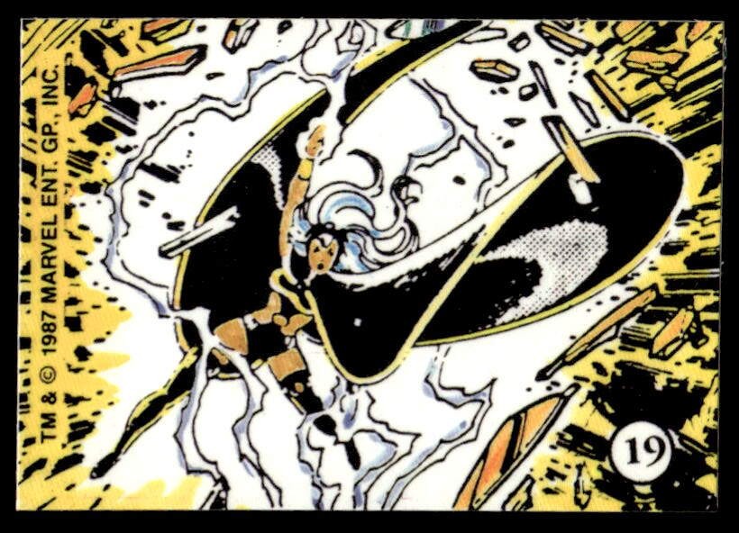 1987 Comic Images History of the X-Men Stickers #19 Storm HIGH GRADE