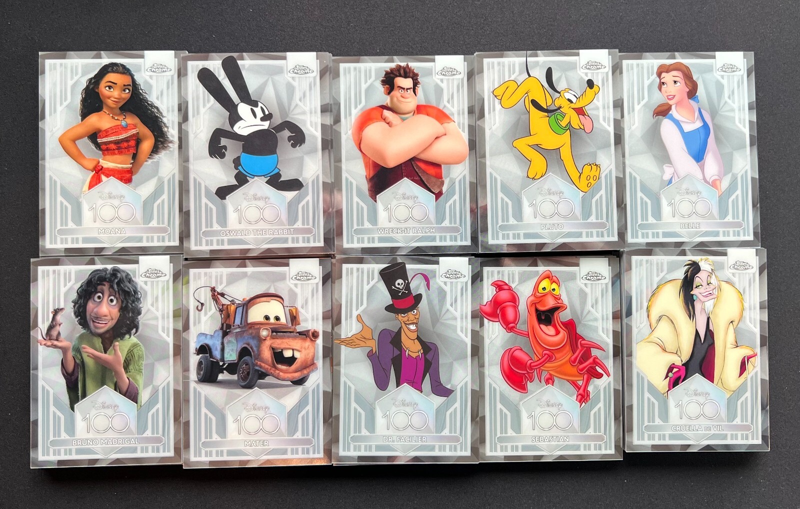 2023 Topps Chrome Disney 100- Base Cards #s 1-100 – U Pick to Complete Set