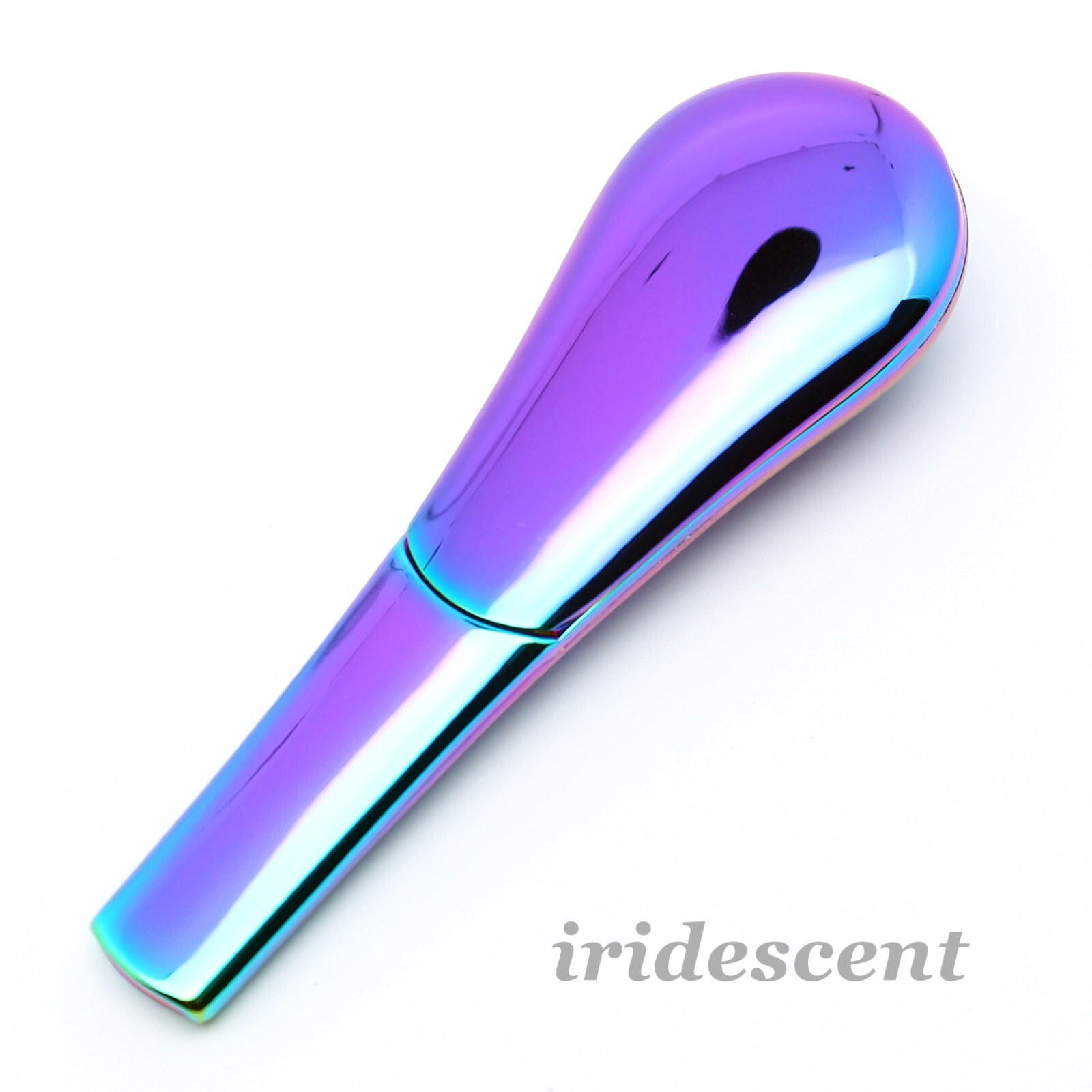 3.8″ Metal Smoking Pipes Magnetic Lid Zinc Alloy Smoke Bowl Tobacco Iridescent