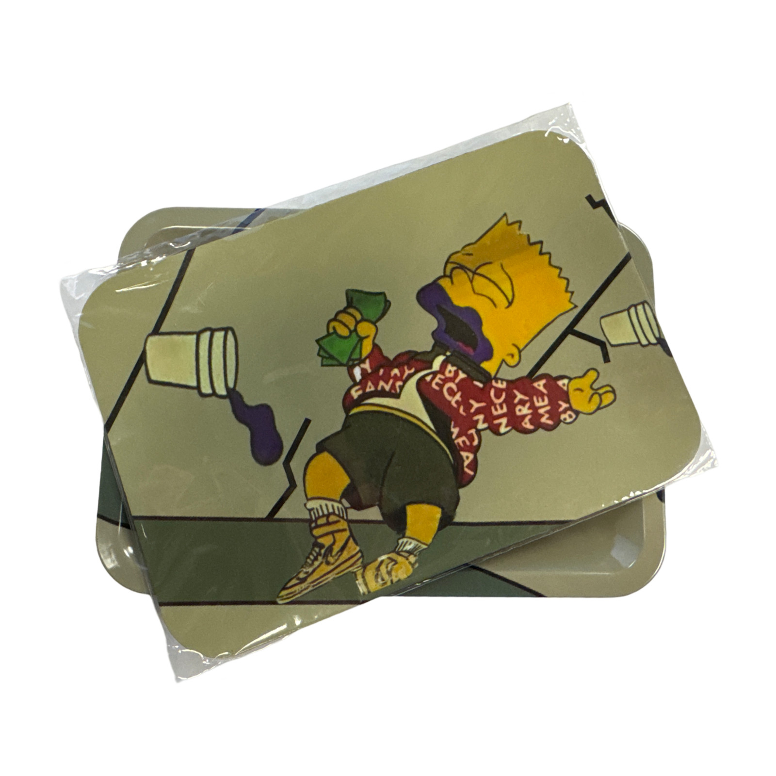 Rolling Tray with Magnetic Lid Cover 7″ x 5″- Green