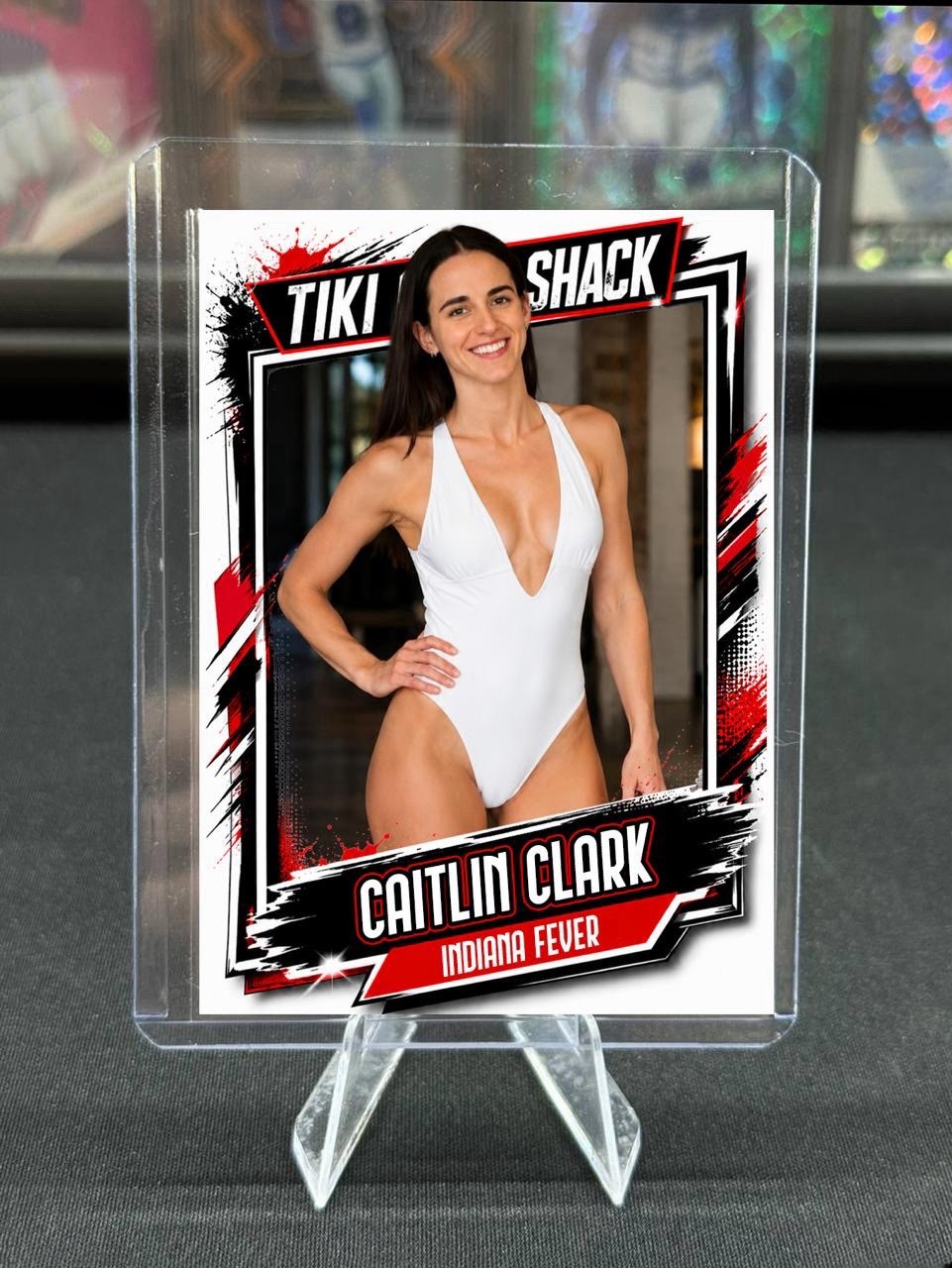 Caitlin Clark Card Tiki Card Shack Limited SP Card 002