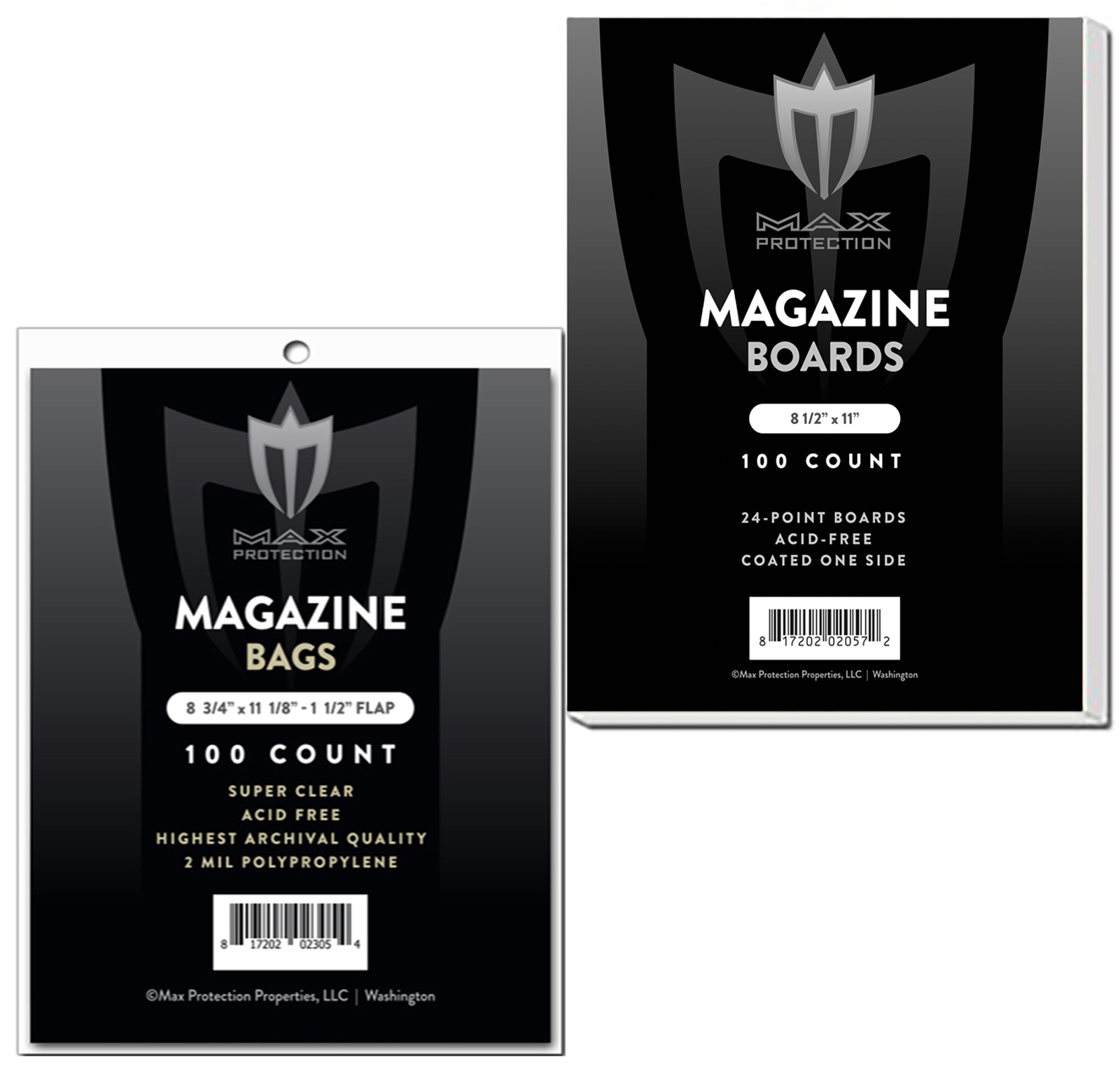 300 Max Pro Ultra Clear Premium Magazine Bags and Boards