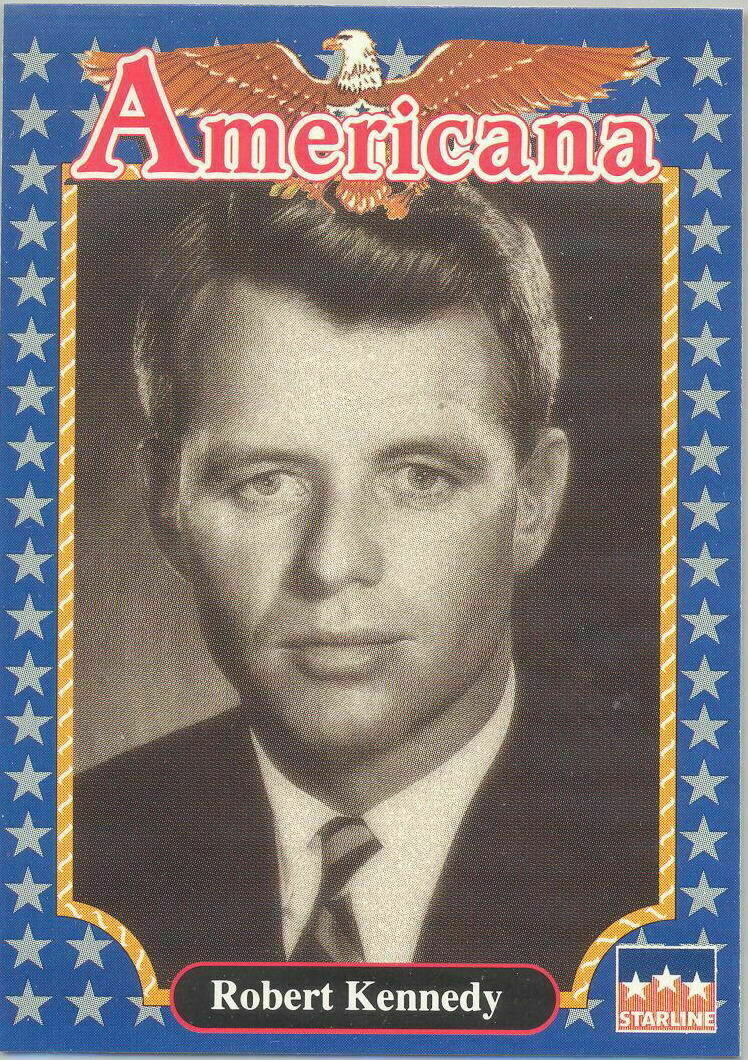 ROBERT F. KENNEDY, Politician #136 – 1992 Americana Vintage Historical Card