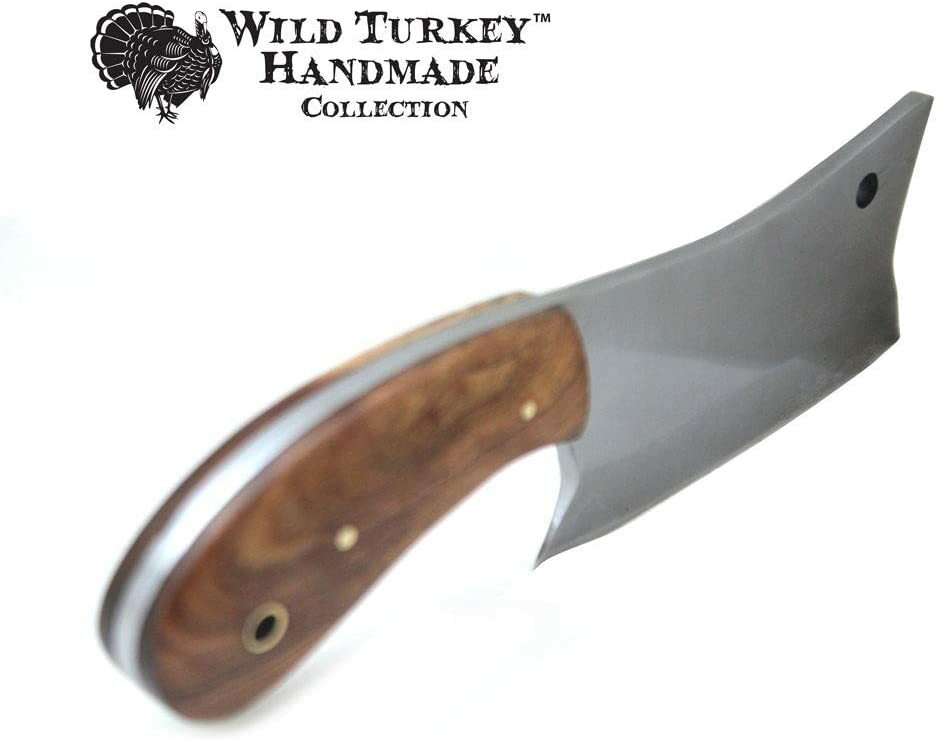 Wild Turkey Handmade Collection 7″ Fixed Blade Chef Cleaver Hatchet w. Sheath