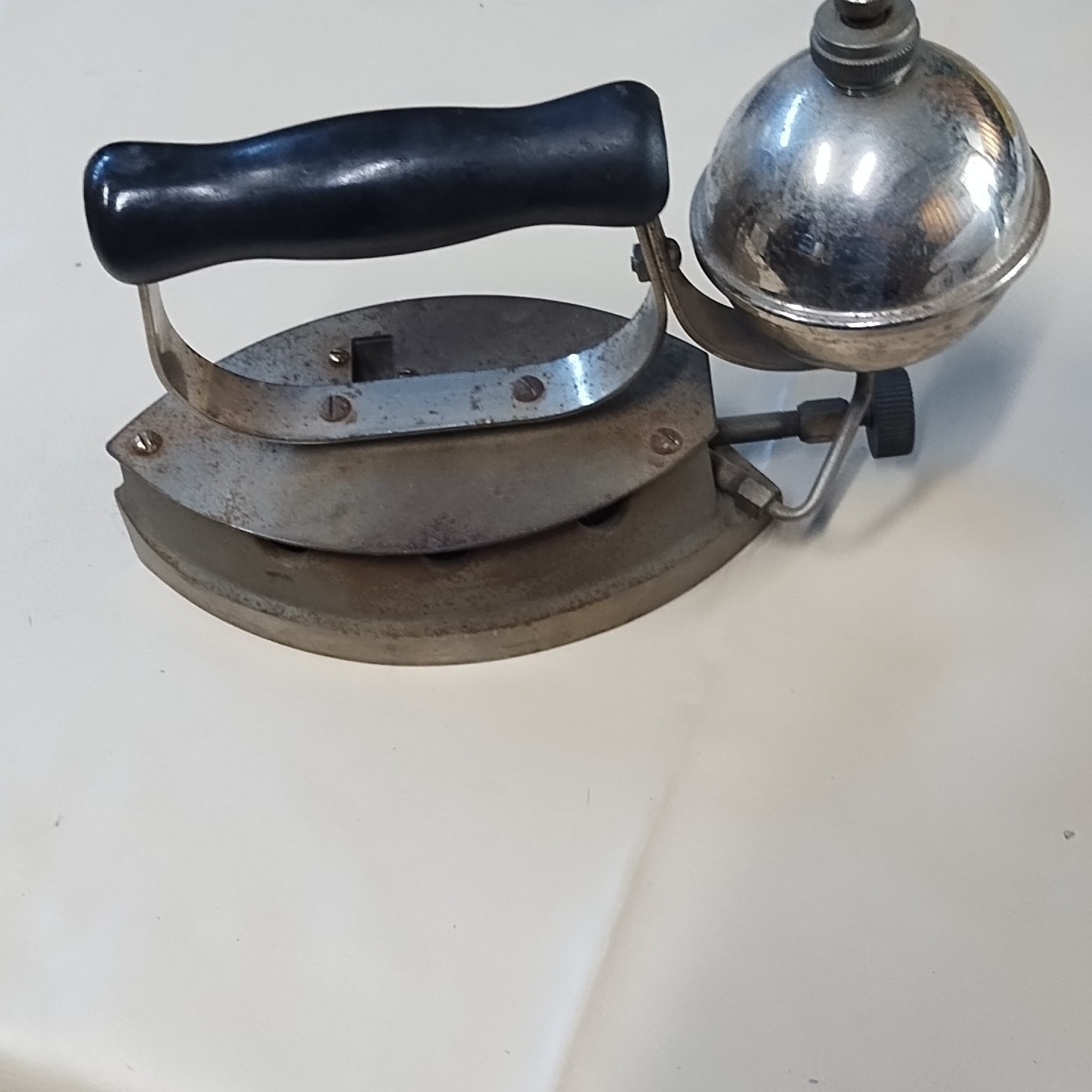 Antique Kerosene Powered Diamond Iron Steampunk Iron