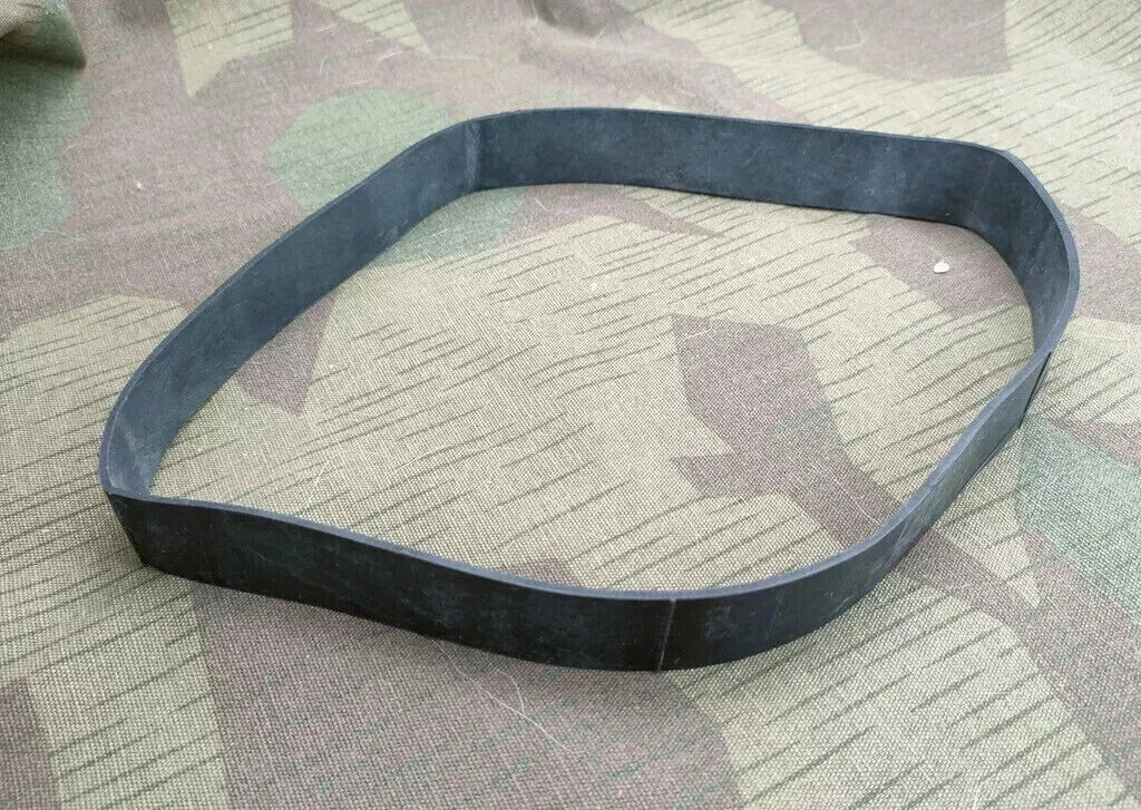 WW2 German helmet band for camouflage -BLACK rubber
