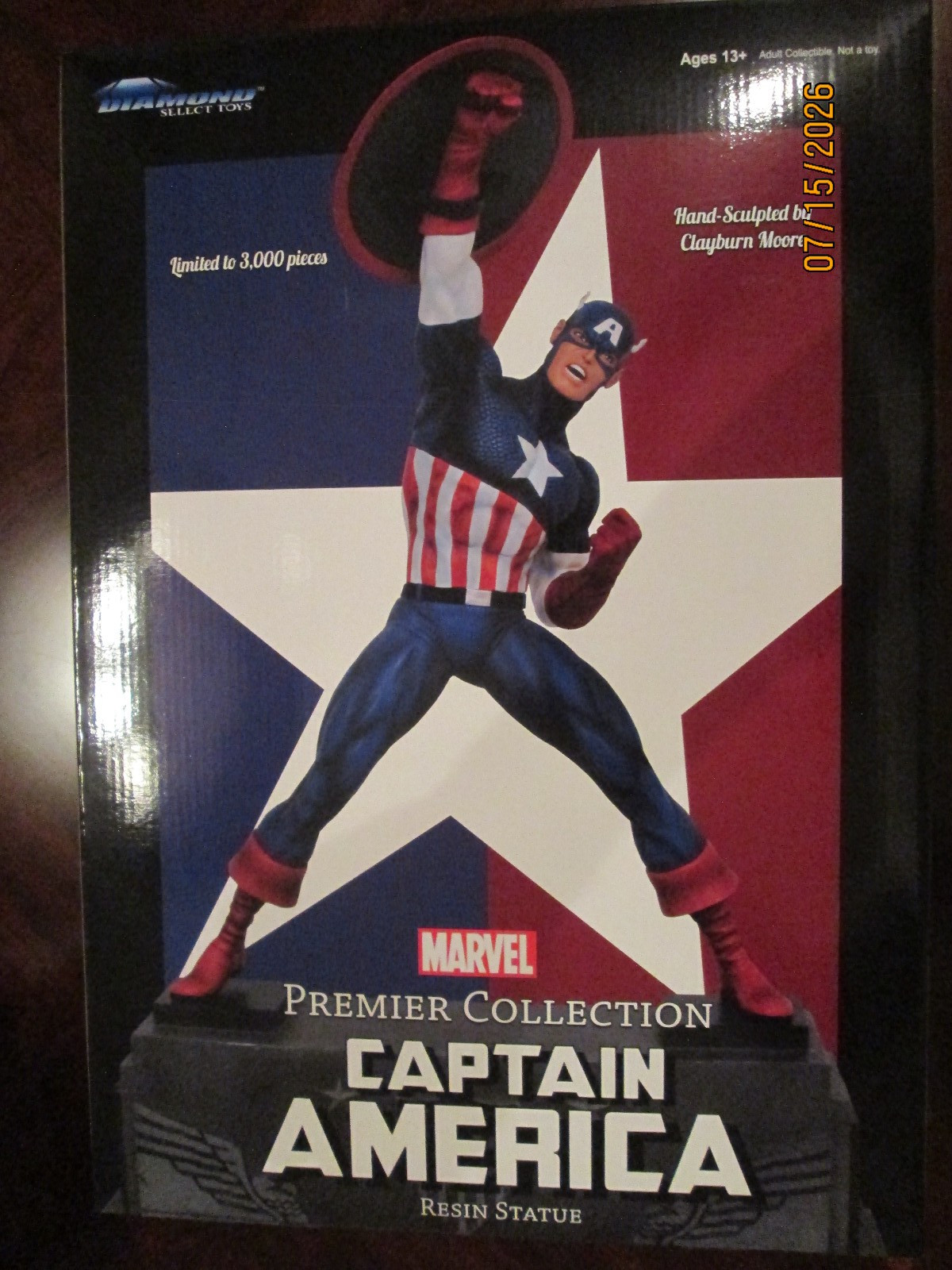 Diamond Select Marvel Premier Collection Captain America Resin Statue #48/3000