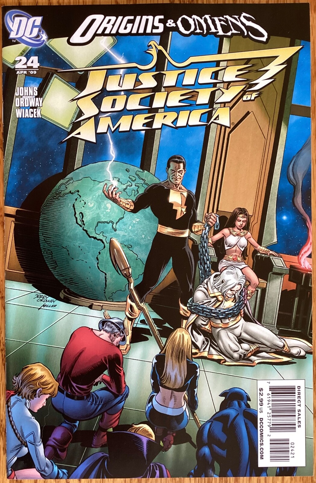 Justice Society of America #24 Jerry Ordway Variant Black Adam & Isis Cover