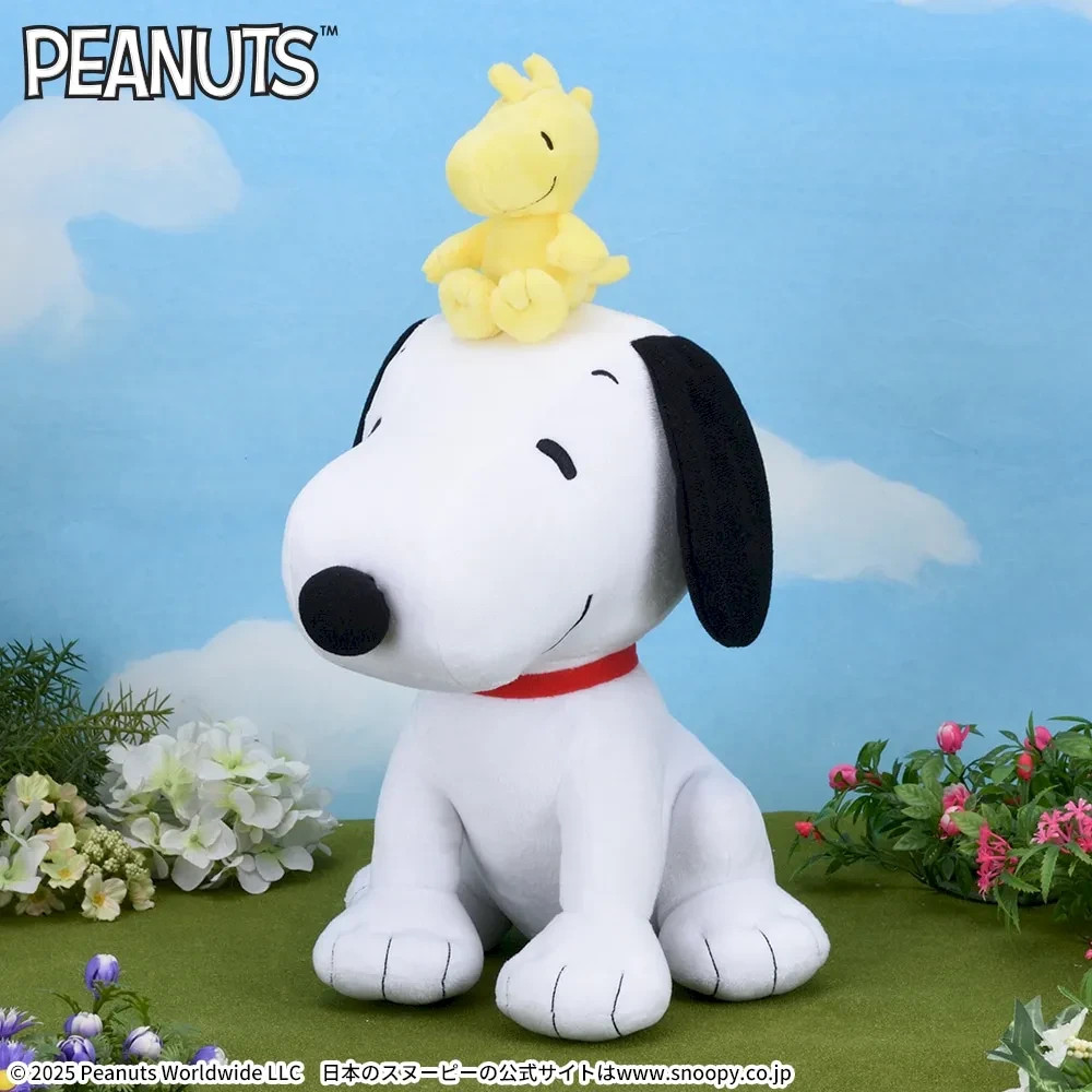 37cm/14.6in PEANUTS SNOOPY & Woodstock Large Plush Doll Stuffed toy New Japan