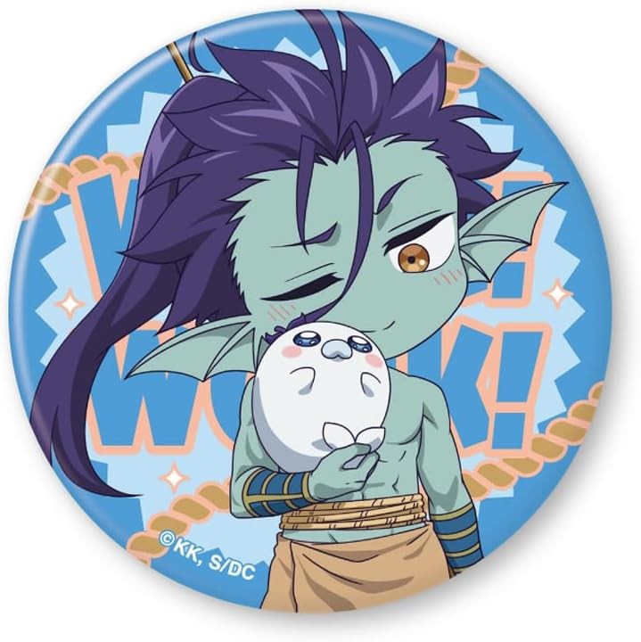 Work! Work! at the Demon King’s Castle! Petit Poseidon Can Badge (56mm)