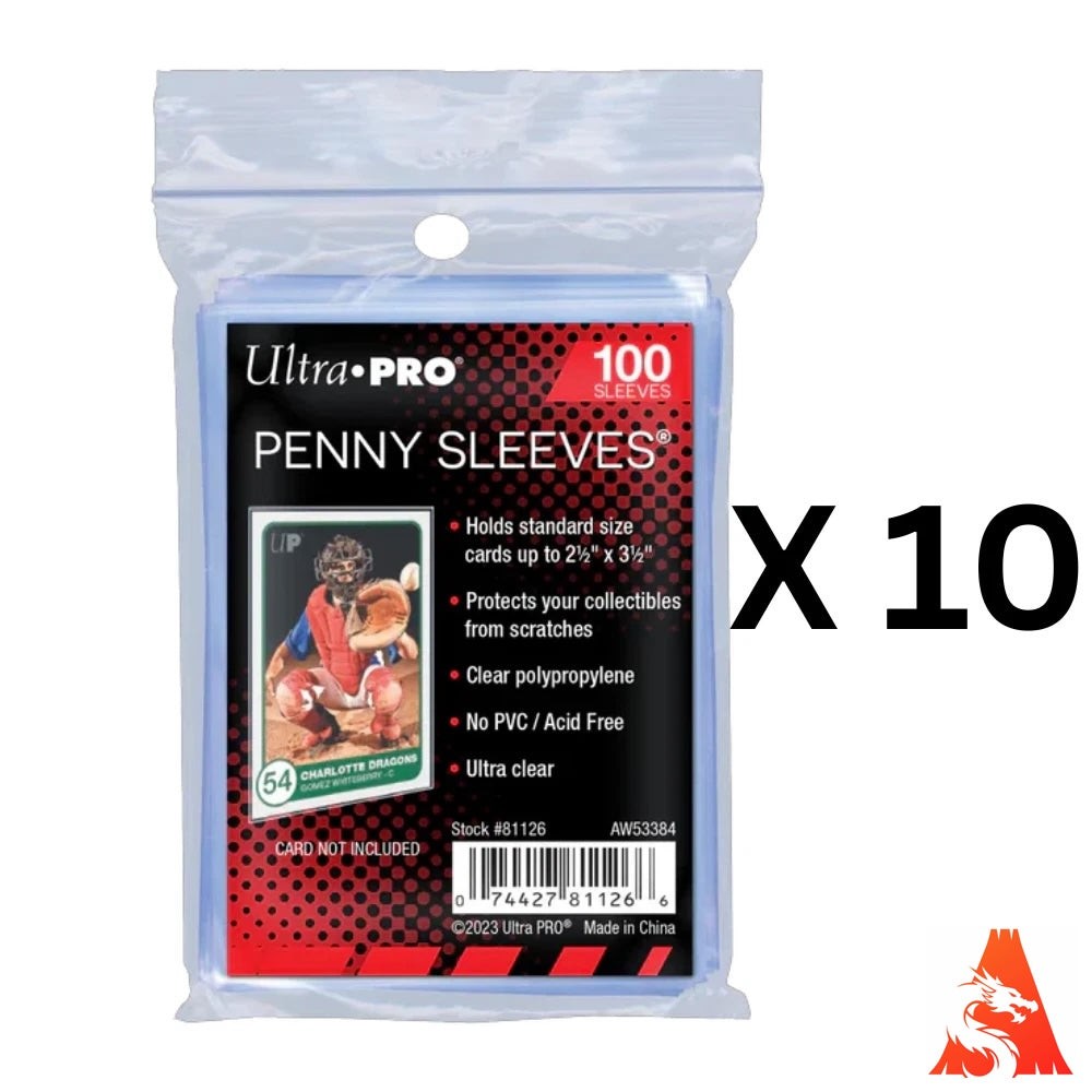 1000 Ultra PRO Penny Sleeves Standard – Pokemon, Magic, Sports