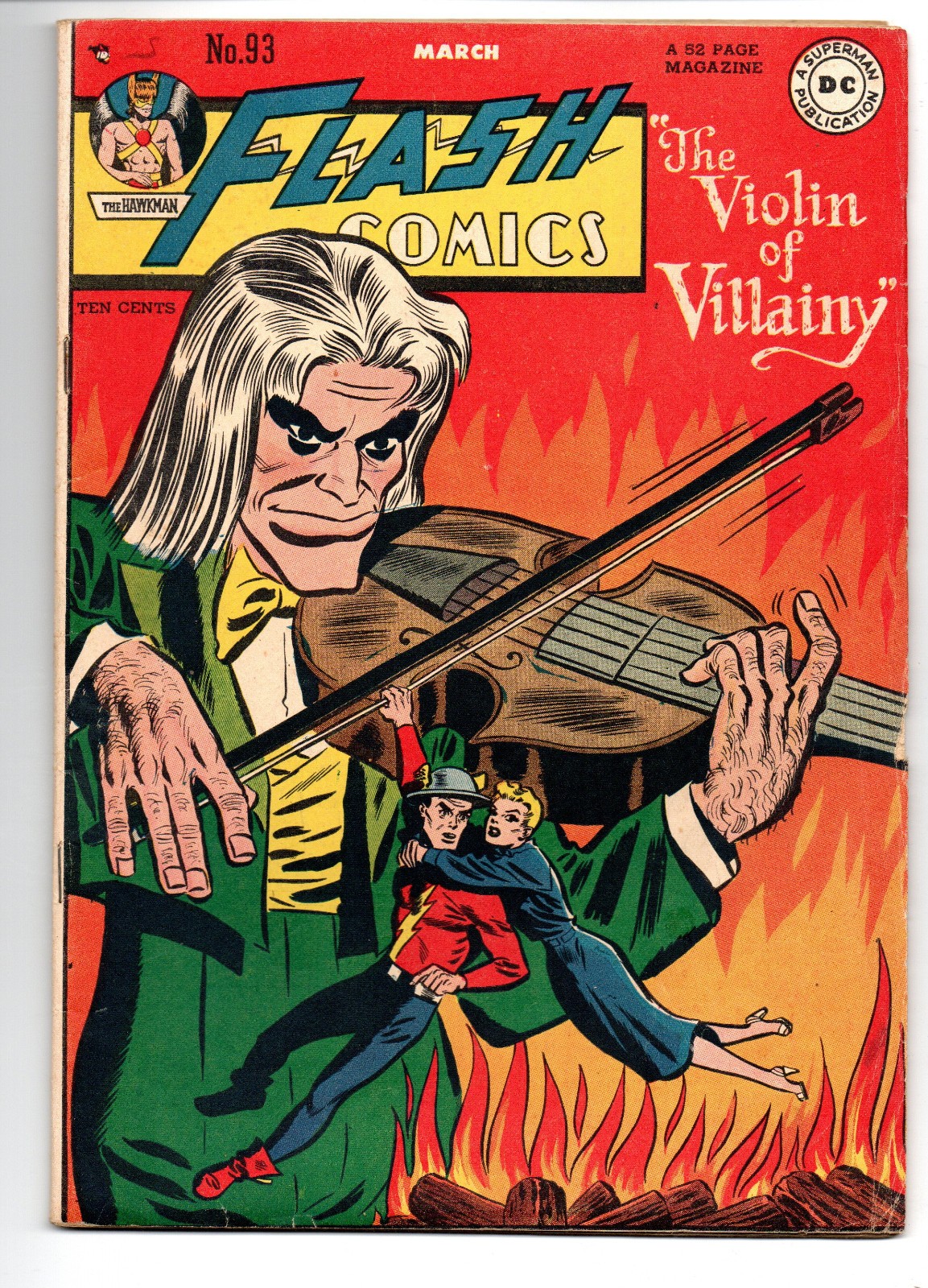 FLASH COMICS #93 (1948) – GRADE 5.5 – DC GOLDEN AGE JAY GARRICK LEE ELIAS