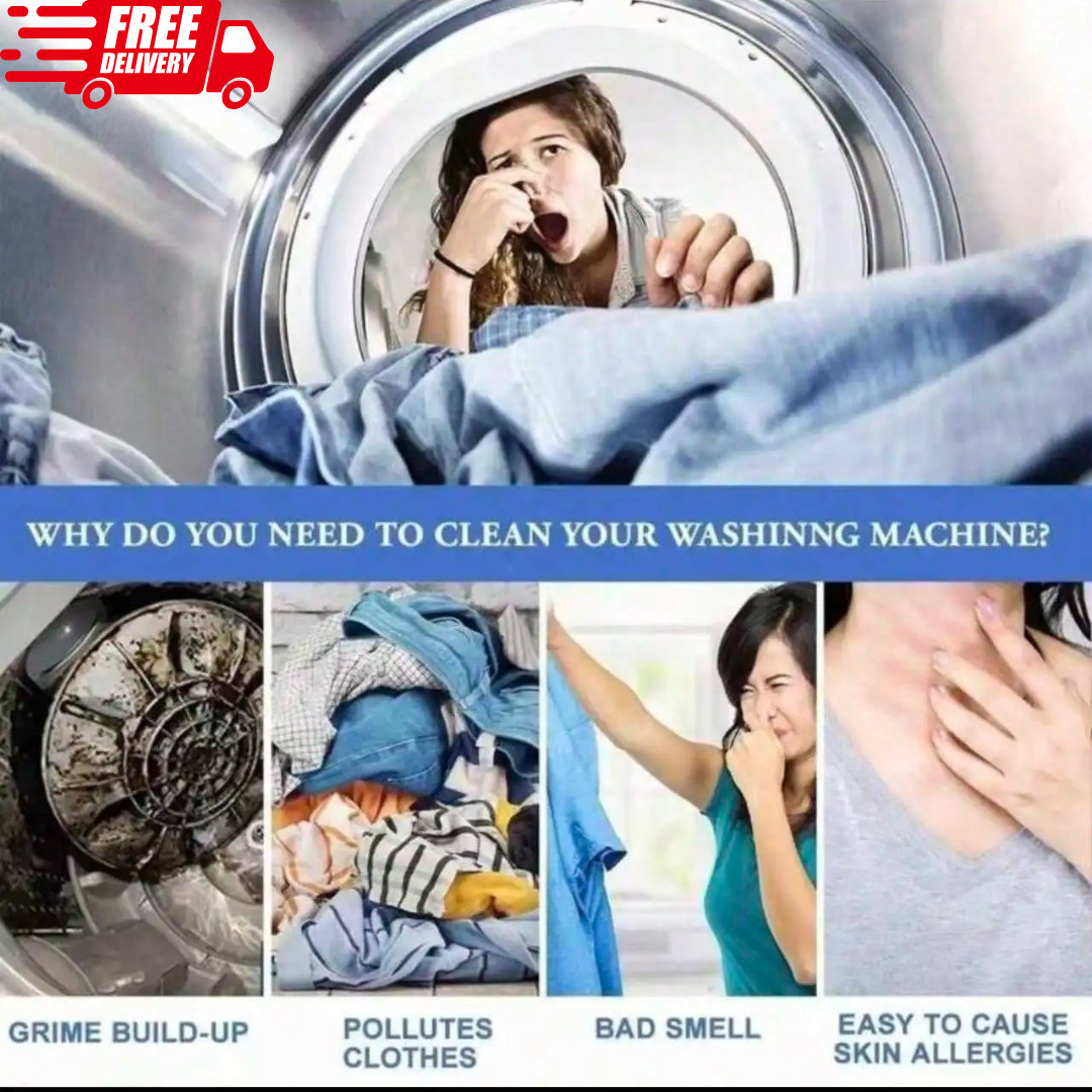 Washing Machine Cleaner Tablets 24 Pack Enzyme Deep Clean Front Load Washer