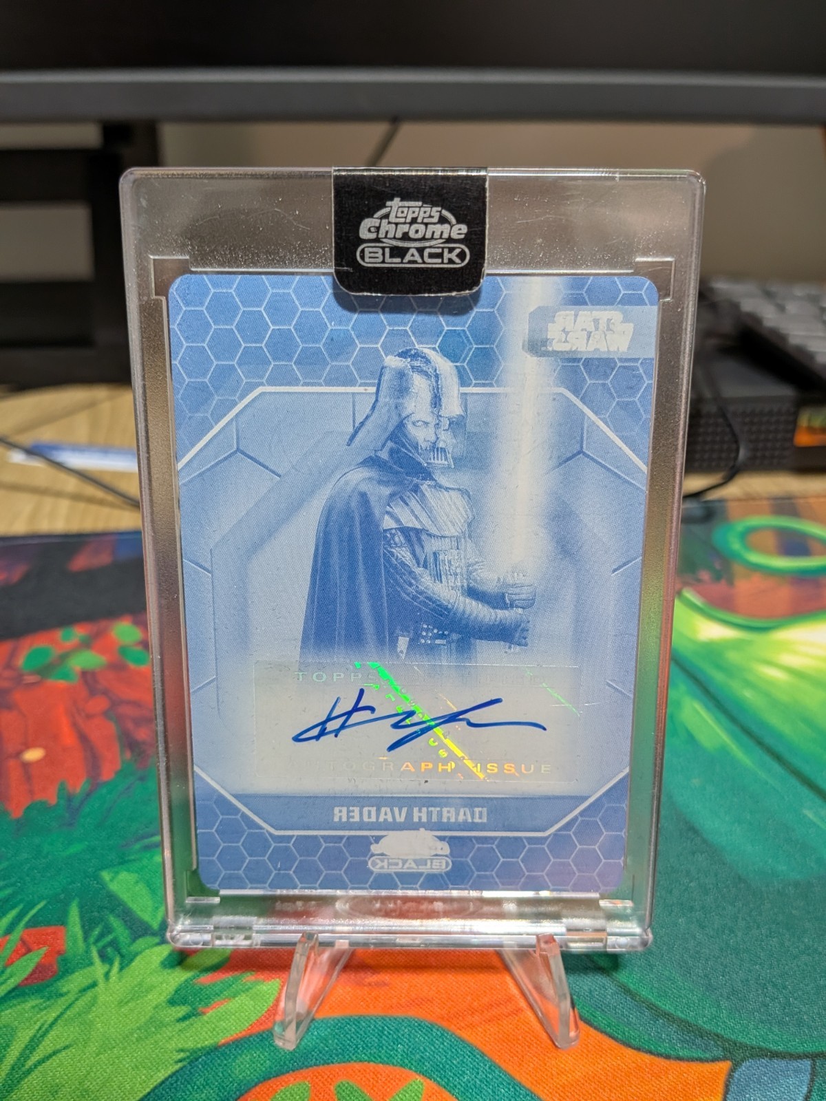 2024 Topps Star Wars Chrome Black Cyan Plate Darth Vader Hayden Auto #ADS-HC 1/1