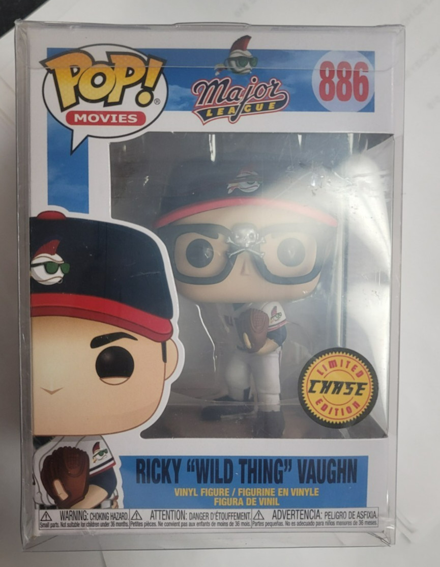 Chase Ricky “Wild Thing” Vaughn #886 Major League Funko Pop Figure New Near Mint