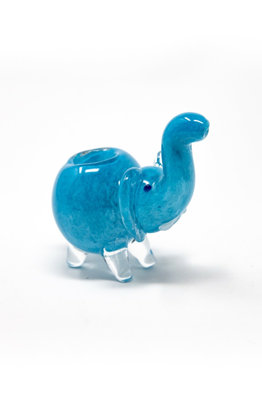 4″ Collectible Teal Elephant TOBACCO Glass Hand Smoking Pipe – Fast Shipping