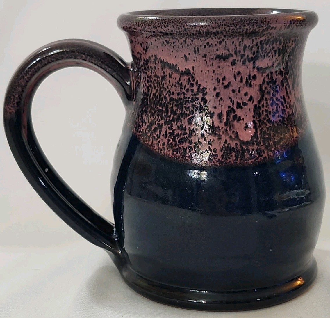 Bones Coffee Deneen Pottery Drip Glaze Coffee Mug 2021 “Red Velvet” Valentine EC