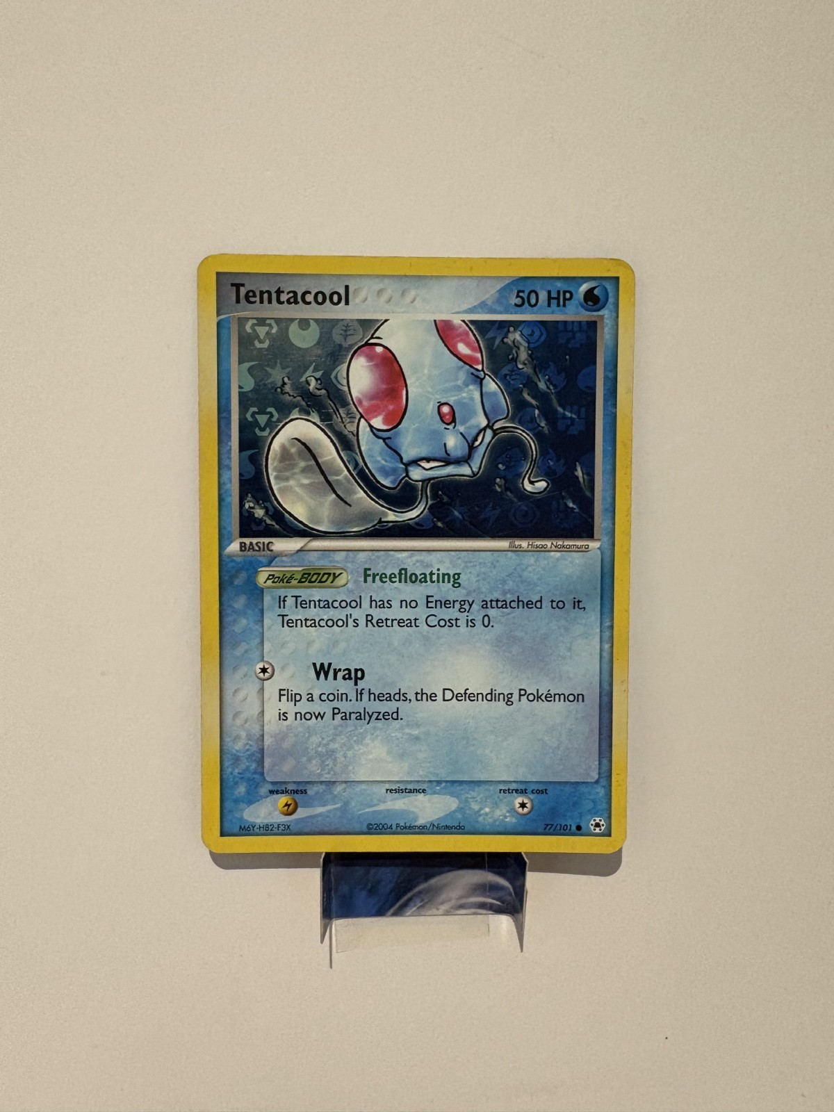 Pokemon TCG Tentacool EX Hidden Legends 77/101 Reverse Holo Rare 2004 Vintage