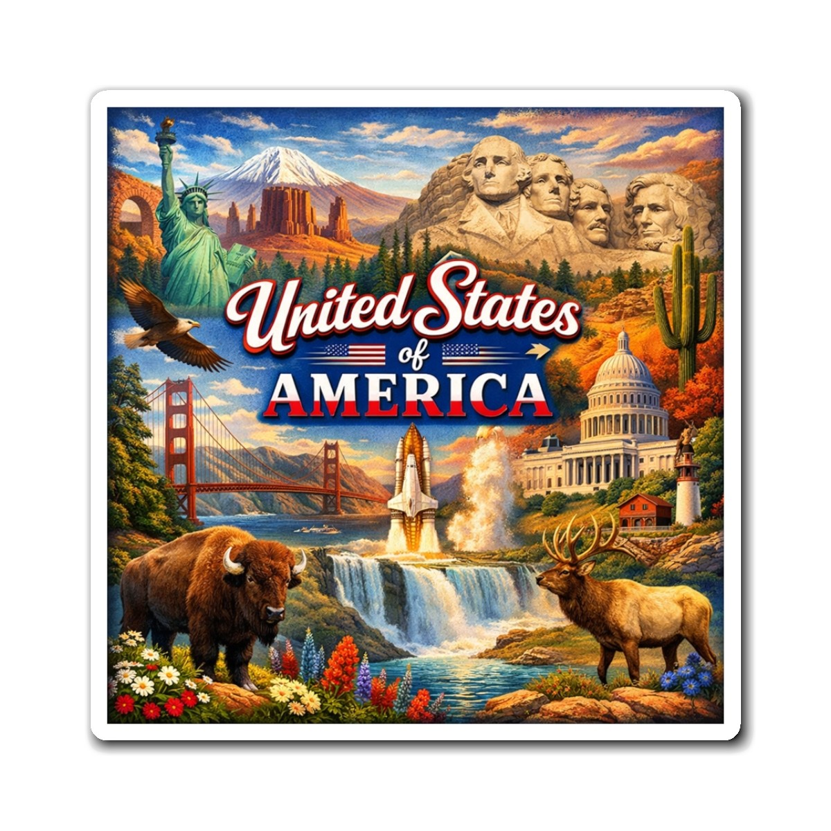 United States of America Magnet | USA Travel Souvenir