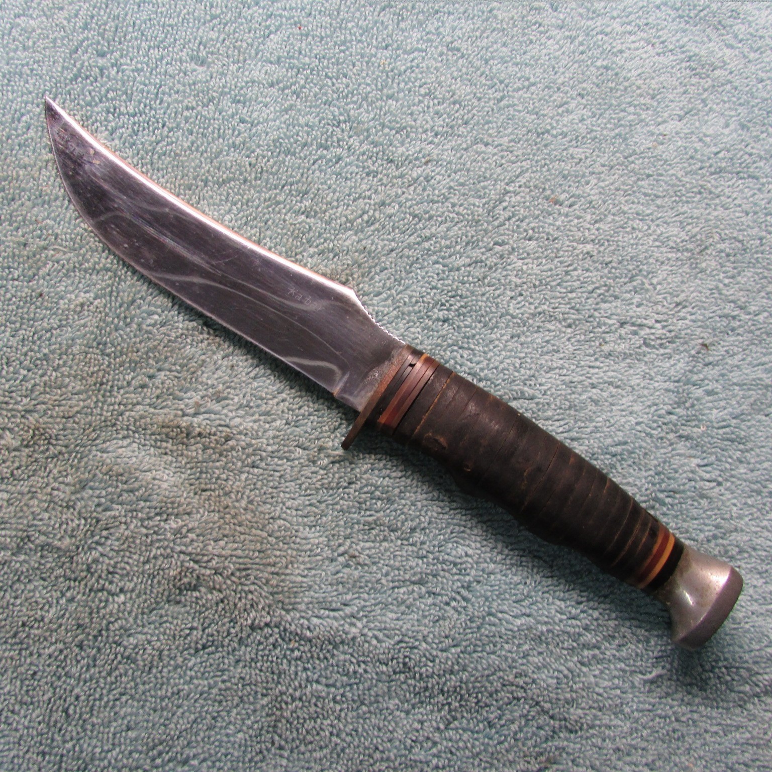 Ka bar Fixed Blade / Leather Handle 5” Blade
