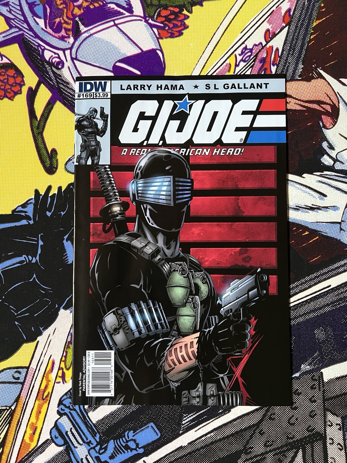G.I. Joe A Real American Hero Issue 169 Snake Eyes Cover B IDW Larry Hama ARAH