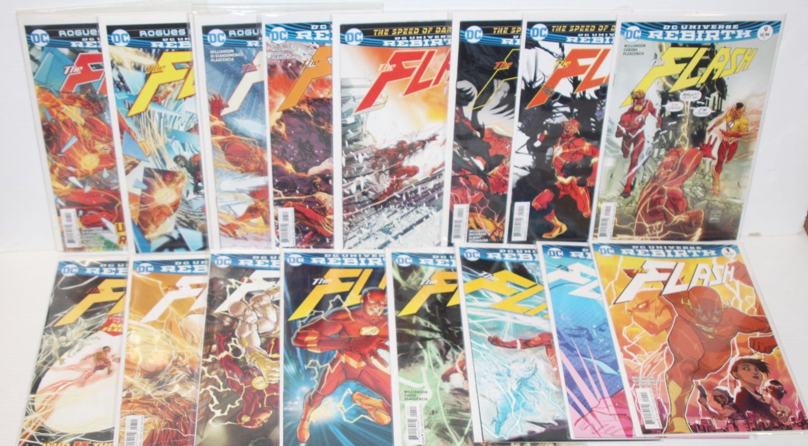 The Flash #1-17 – Rebirth DC Comics 2016 Series Lot of 17 Full Run Set NICE!