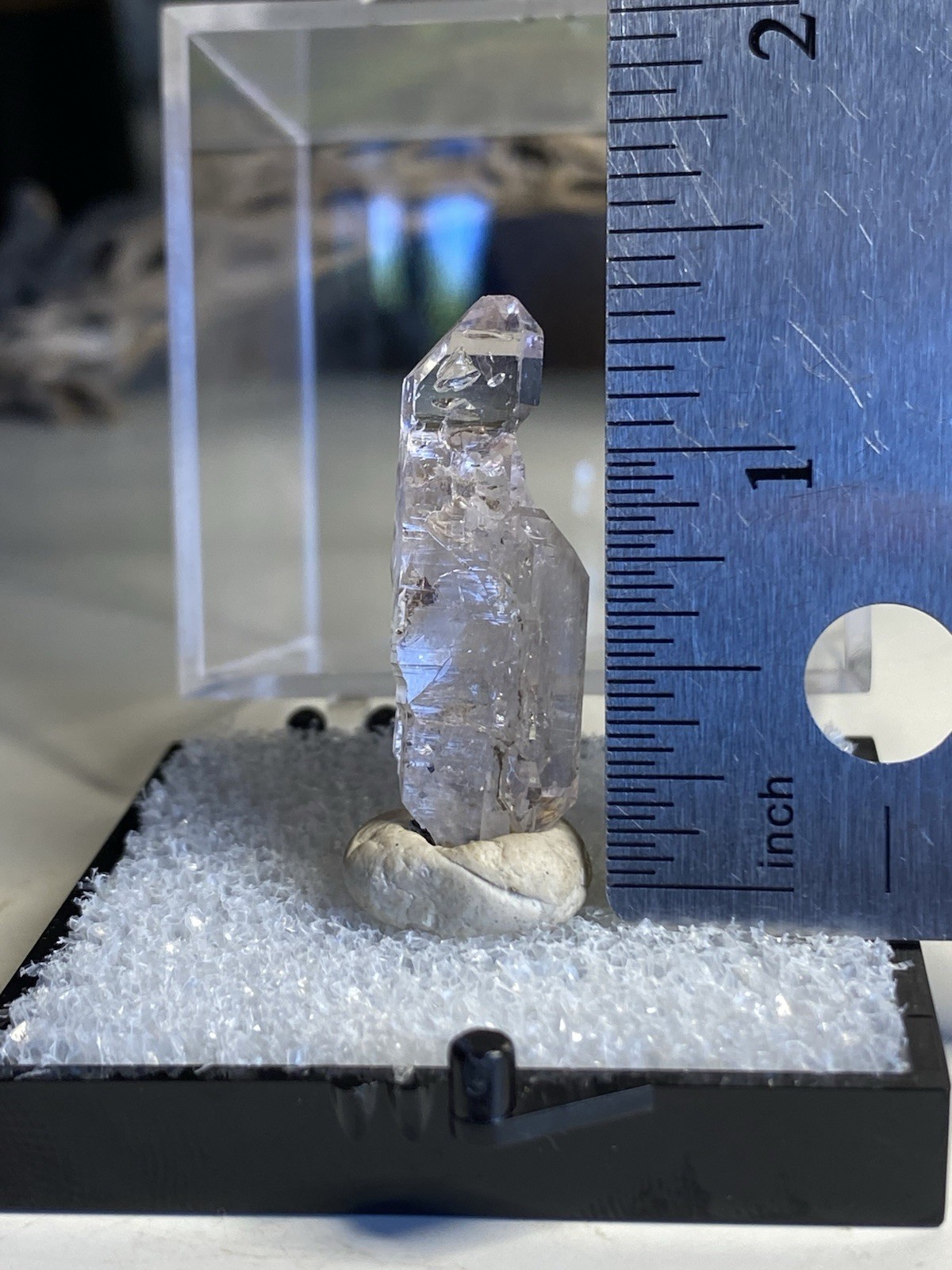 Natural Clear Scepter Quartz – Scepter Hill, Arizona – Perky Box Display