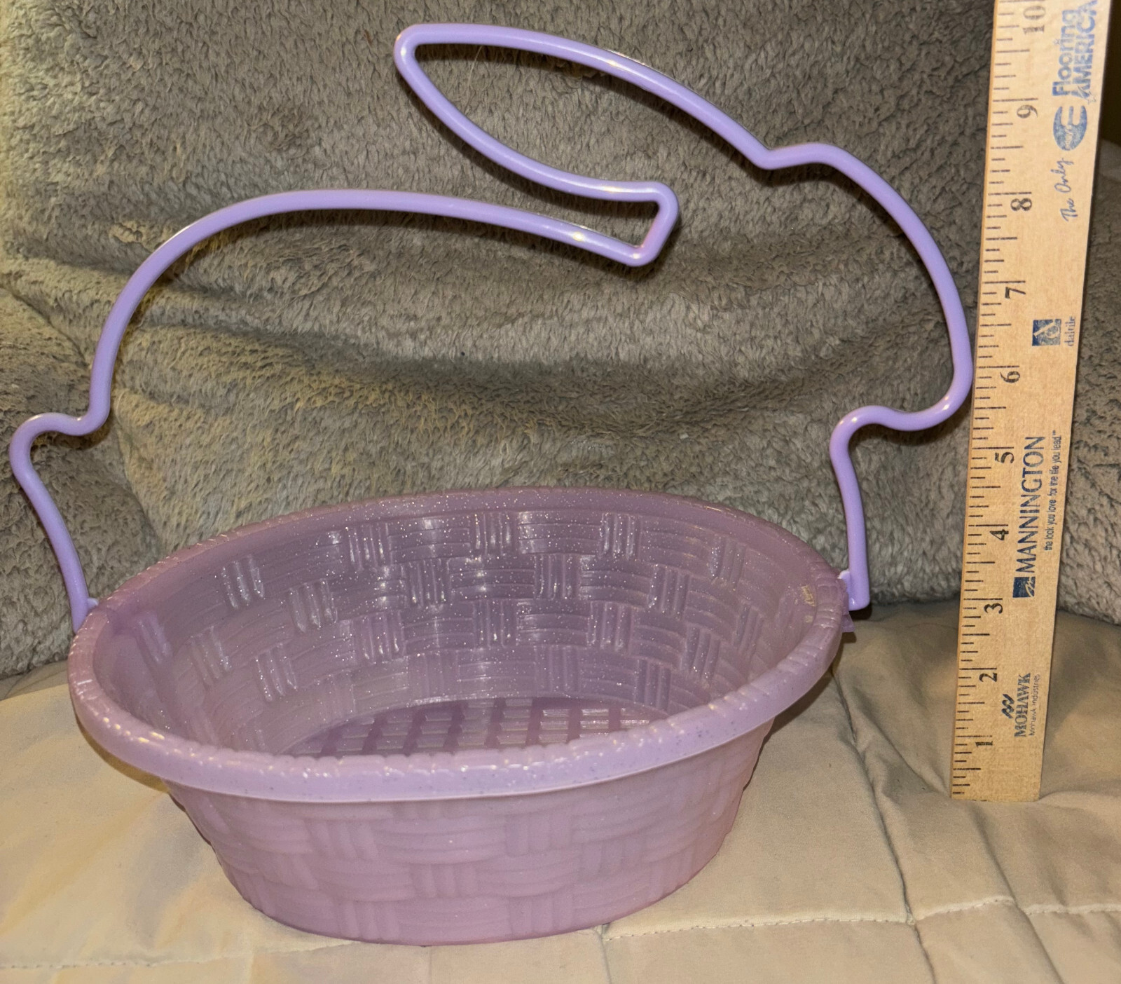 A Light Purple/Lavender Adorable Easter Bunny/Easter Rabbit Easter Basket!
