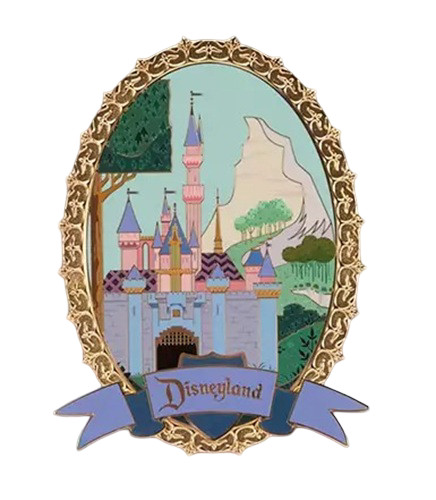 Disneyland Sleeping Beauty Castle Matterhorn Jumbo Pin Limited 3000 LE 70th