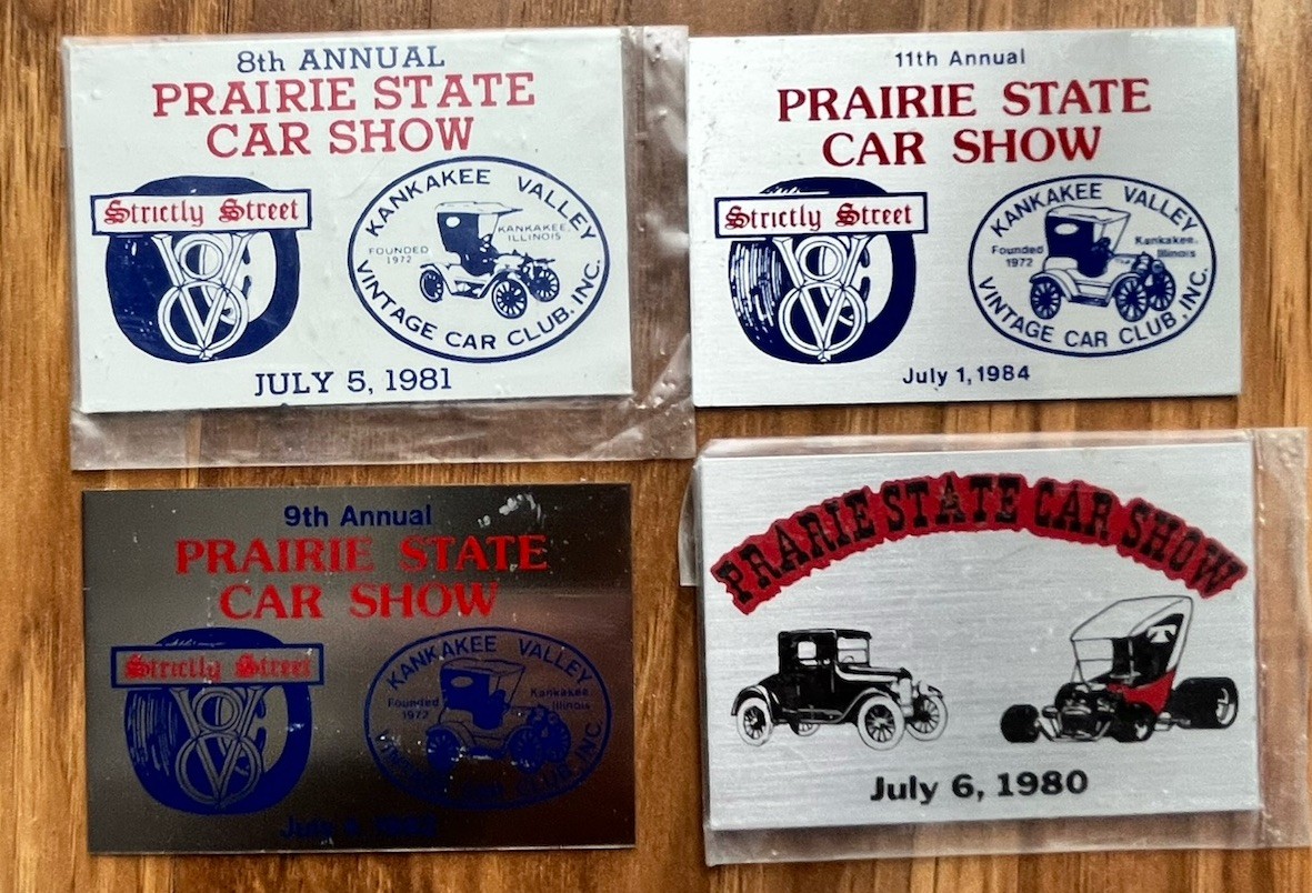 1980,81,82,84 prairie state strictly street dash plaque 4 included hot rod car s