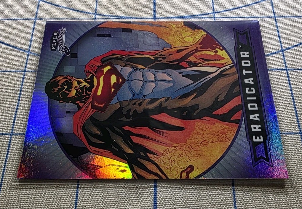 Fleer Brilliants Superman – Eradicator #68 Purple Parallel – DC Comics Card