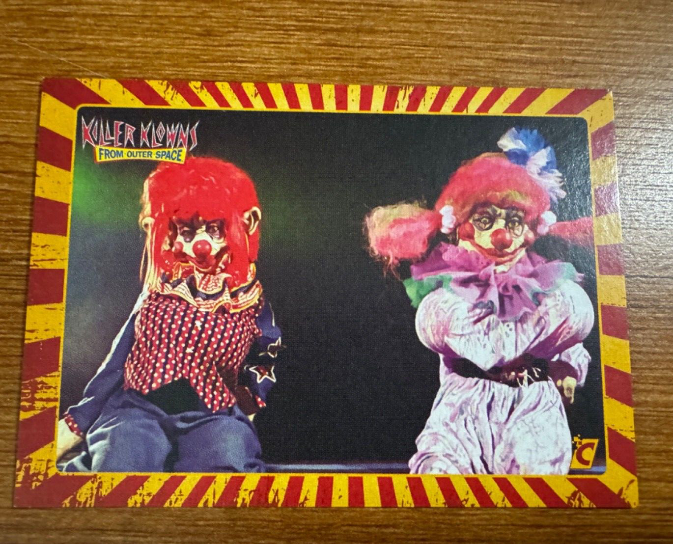 KILLER KLOWNS FROM OUTER SPACE 2023 Cardsmiths #24 VINTAGE FLASHBAX