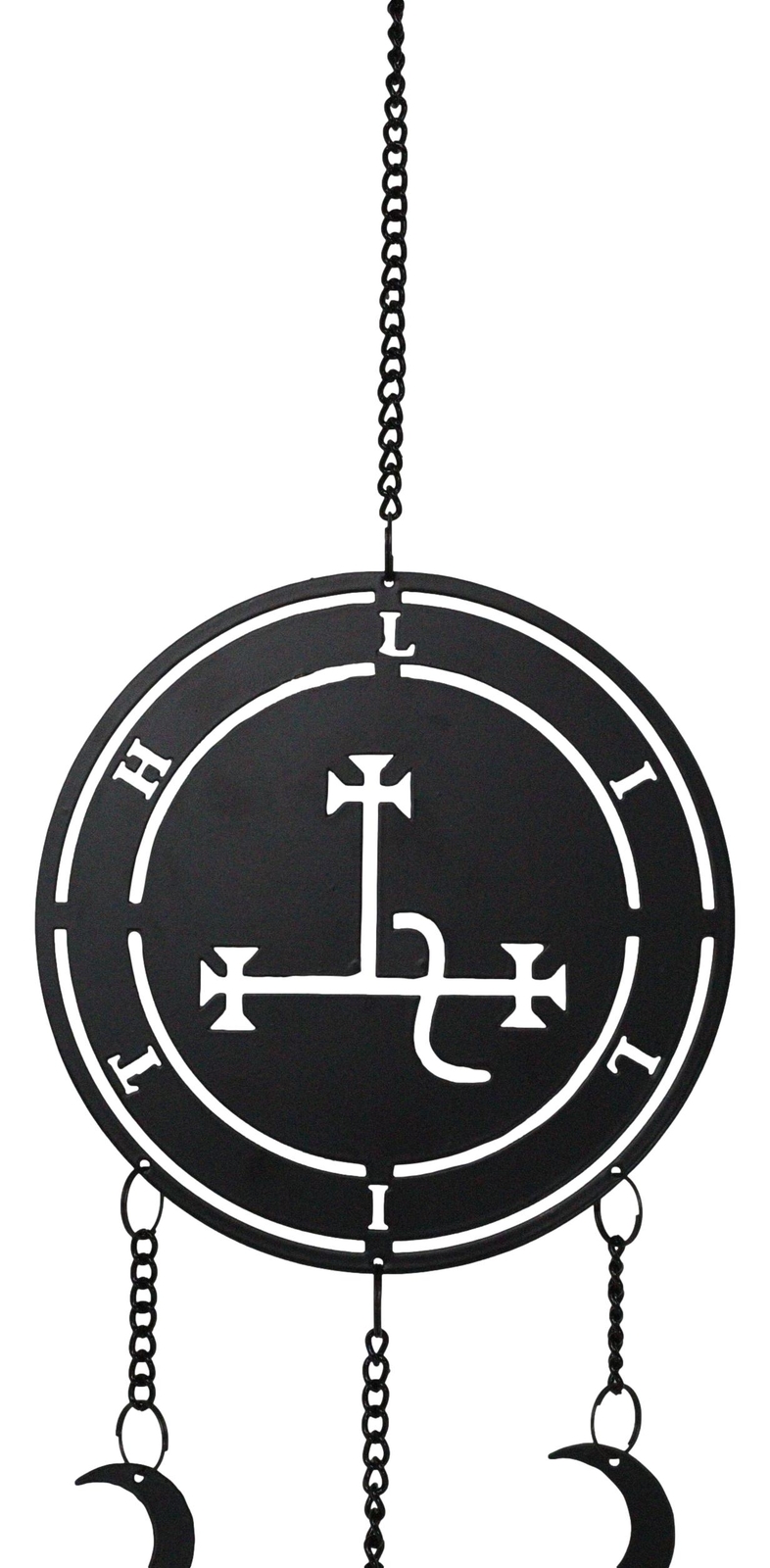 Dark Wicca Occultism Seal of Lilith Moon Sigil Spiral Wall Hanging Decoration