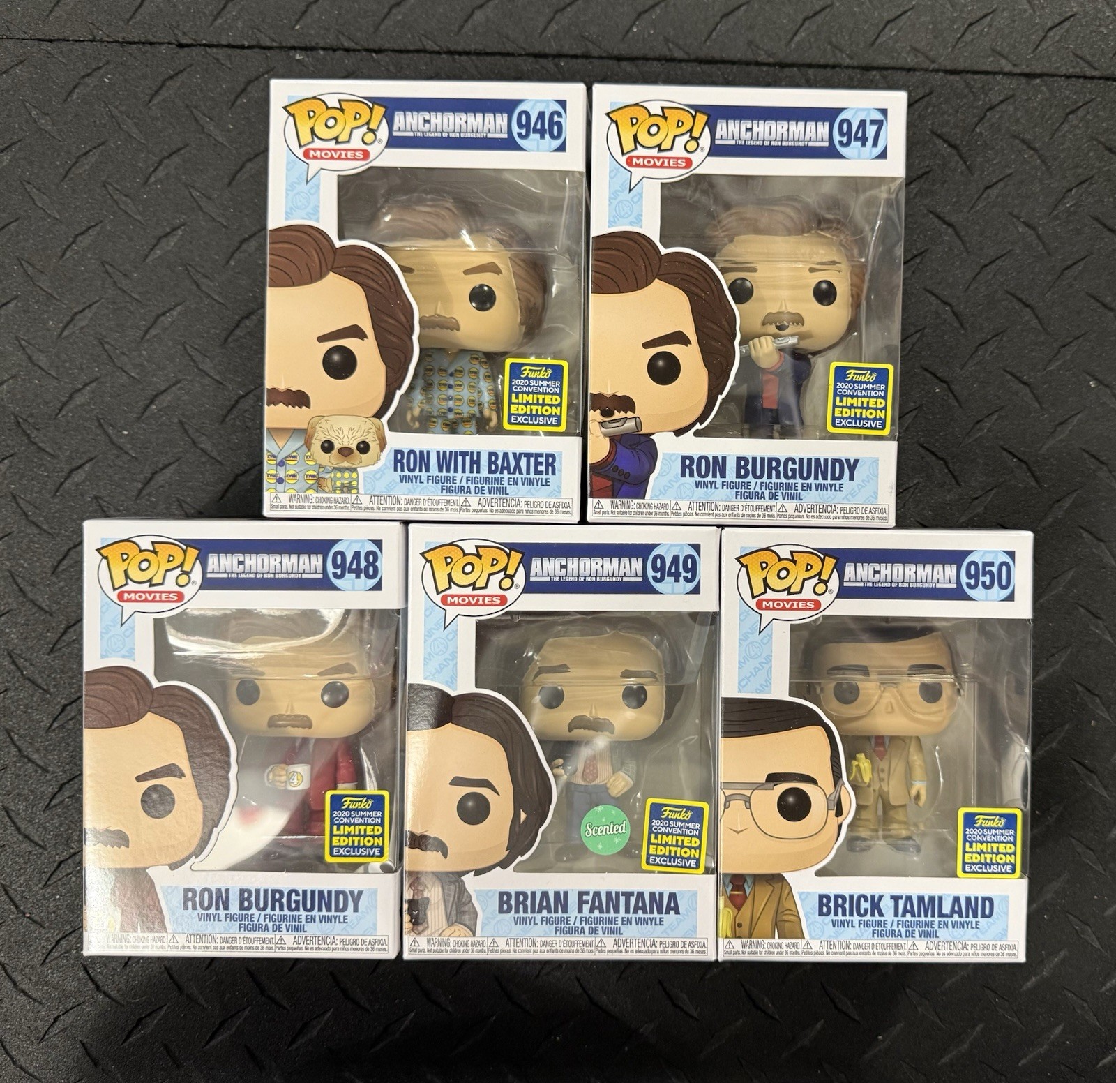 Funko Pop Vinyl Anchorman 2020 SDCC Limited Vaulted Set #946 947 948 949 950 Lot