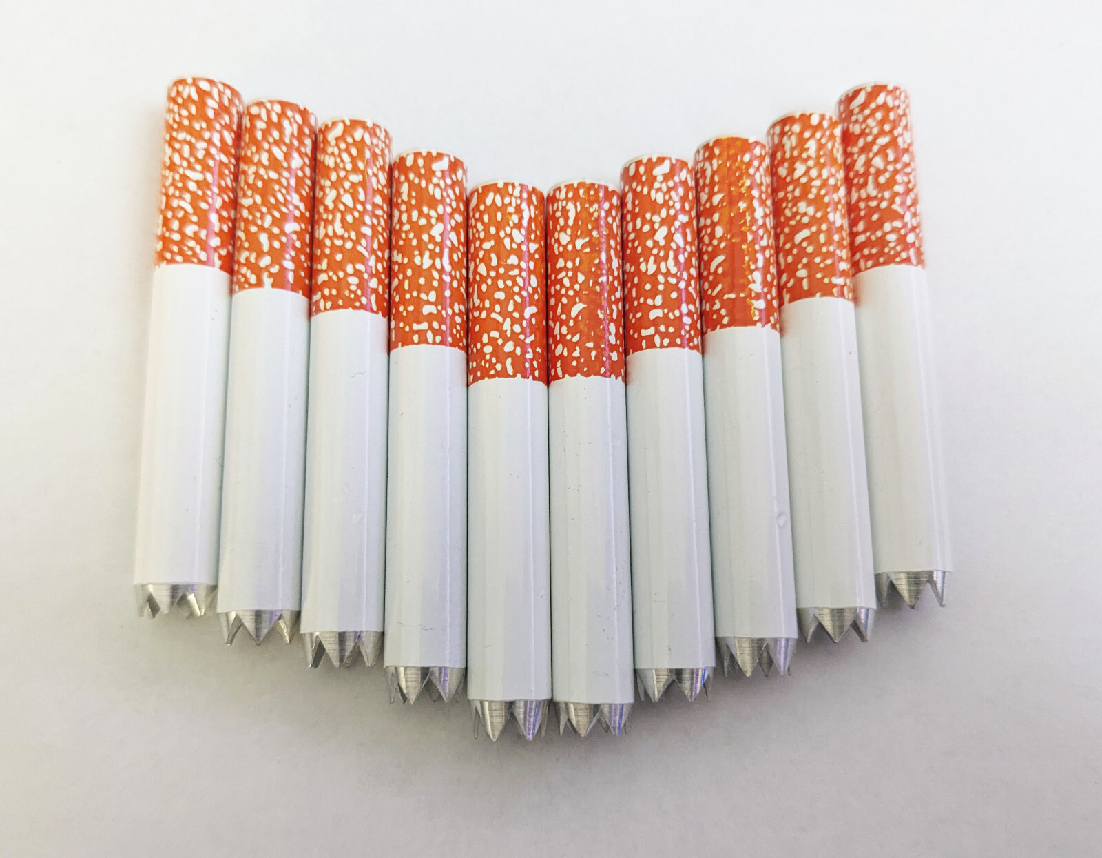 10x Metal Sawtooth One Hitter Dugout Pipe Cigarette Bat Small 55mm / 2.18″