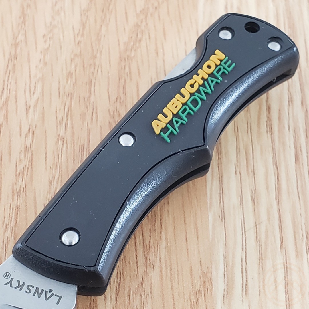 Lansky Aubuchon Small Folding Knife 2.25″ Satin Stainless Steel Blade ABS Handle