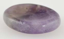 Amethyst Worry Stone ~1.2″ Small Round Pocket Thumb Crystal (Each Will Vary)