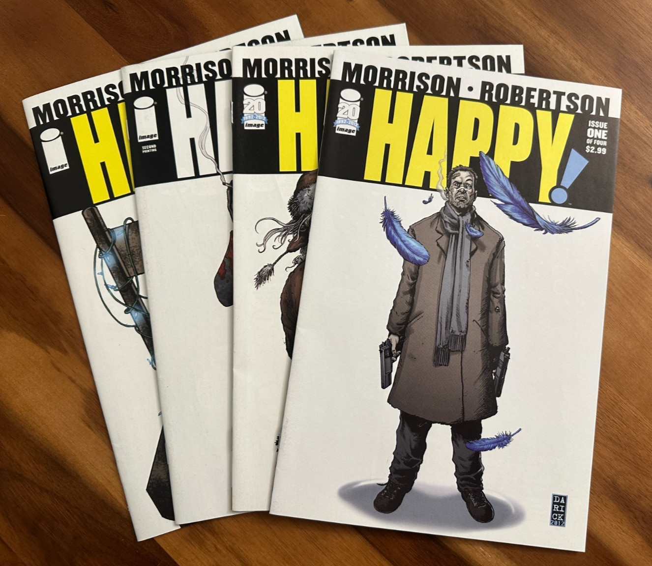 Happy #1, 2, 3, 4 (2012) NM/NM+ Grant Morrison, Darick Robertson Image Comics