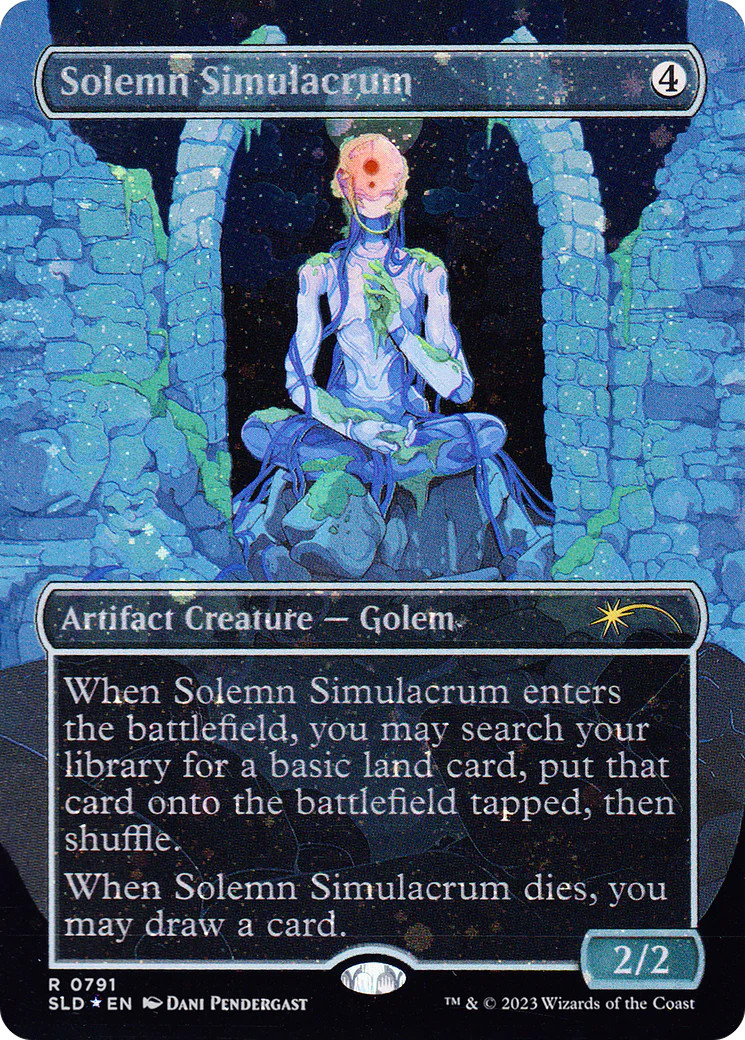 Solemn Simulacrum (1725) (Rainbow Foil) [Secret Lair Drop Series] Foil Near Min