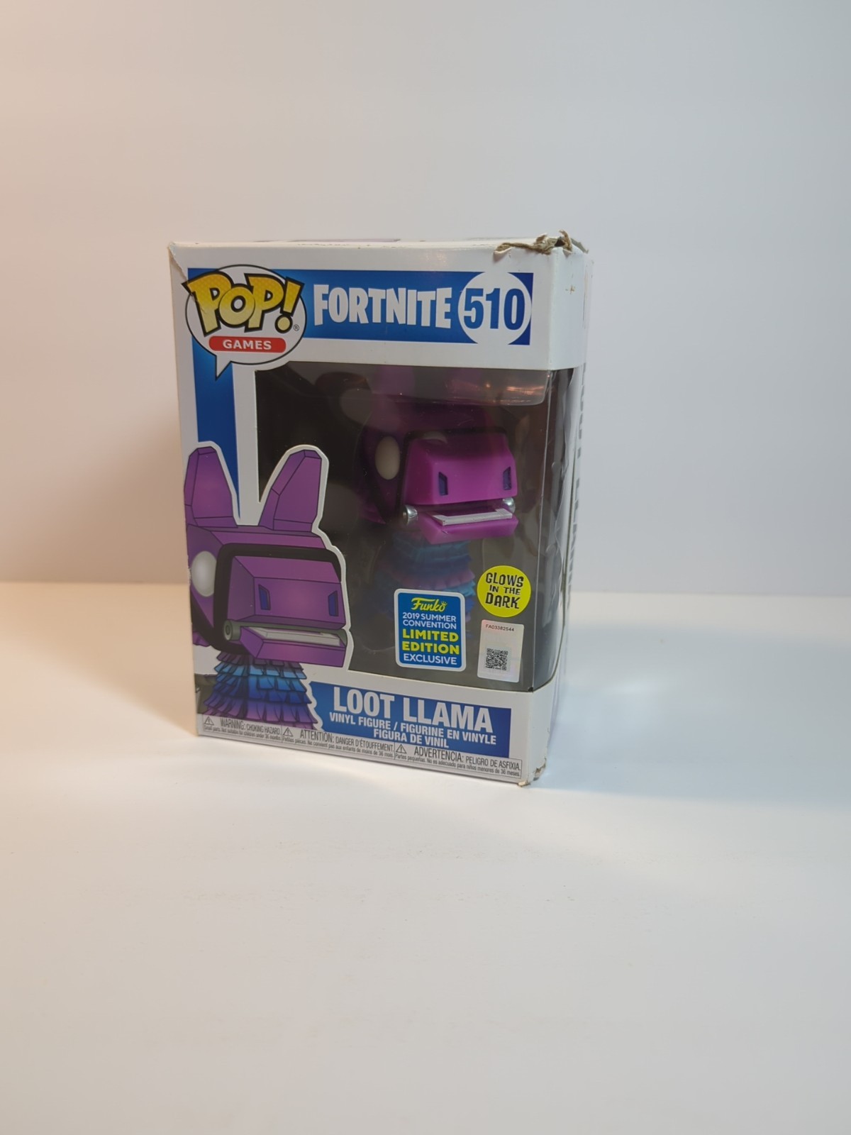 Funko Pop! Fortnite Loot Llama #510 Glow 2019 SDCC Exclusive