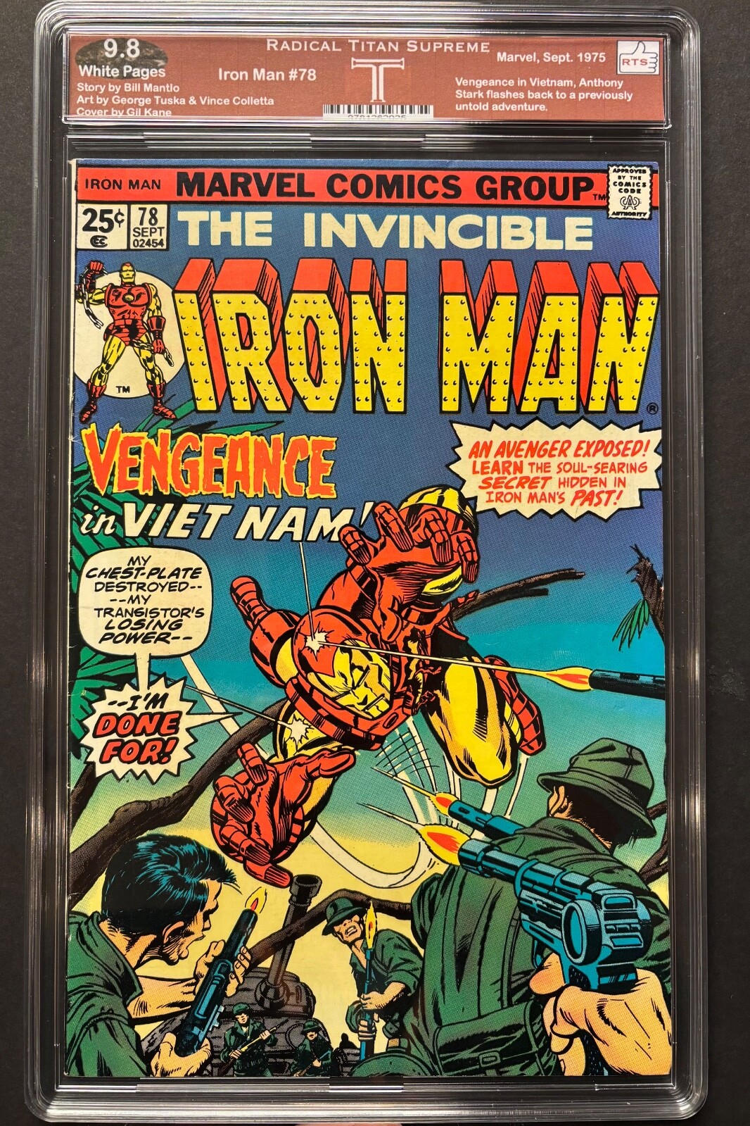 Iron Man #78 at 9.8, Marvel, Graded & Slabbed