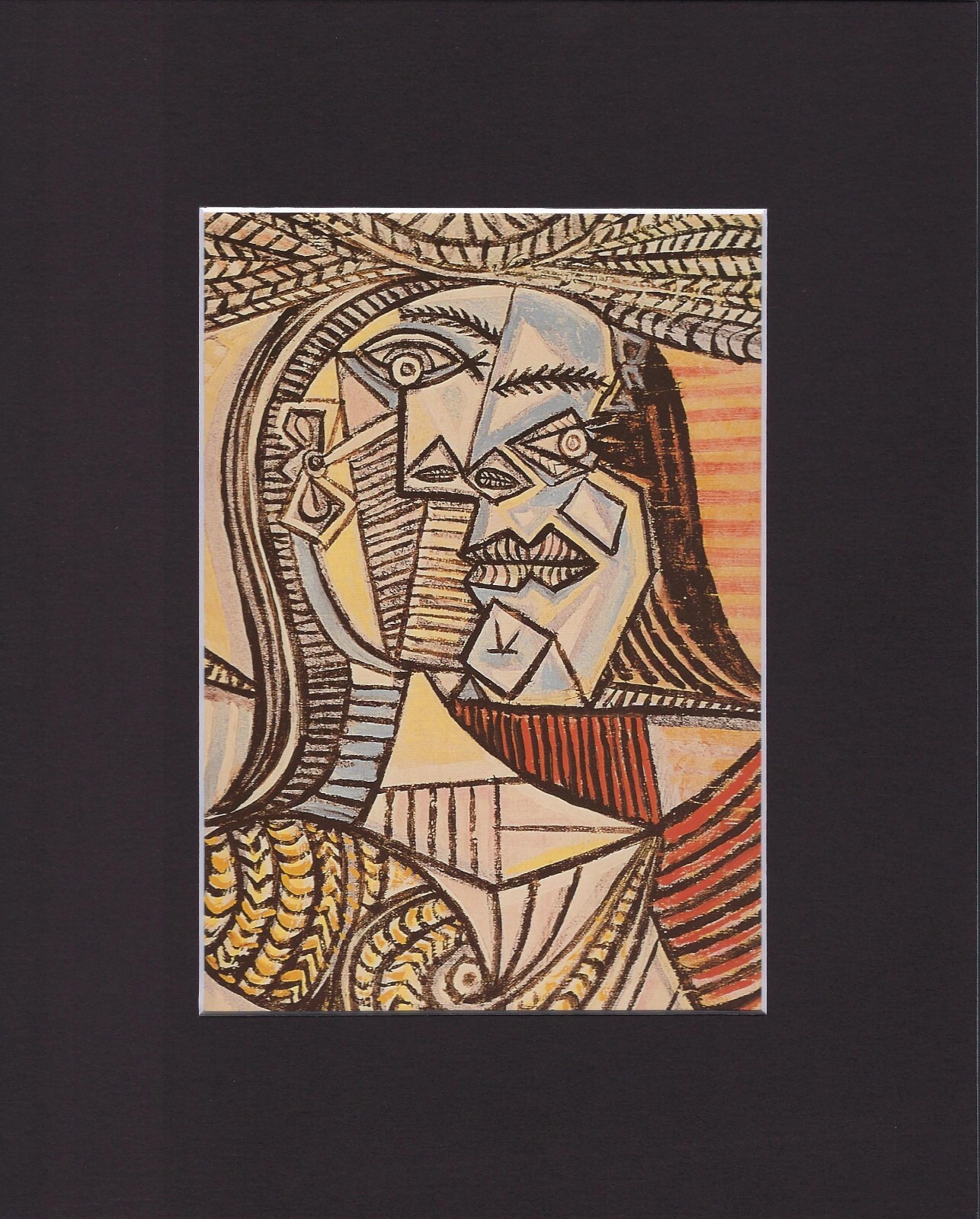 8X10″ Matted Print Art Picture Painting Pablo Picasso: Seated Woman, 1938