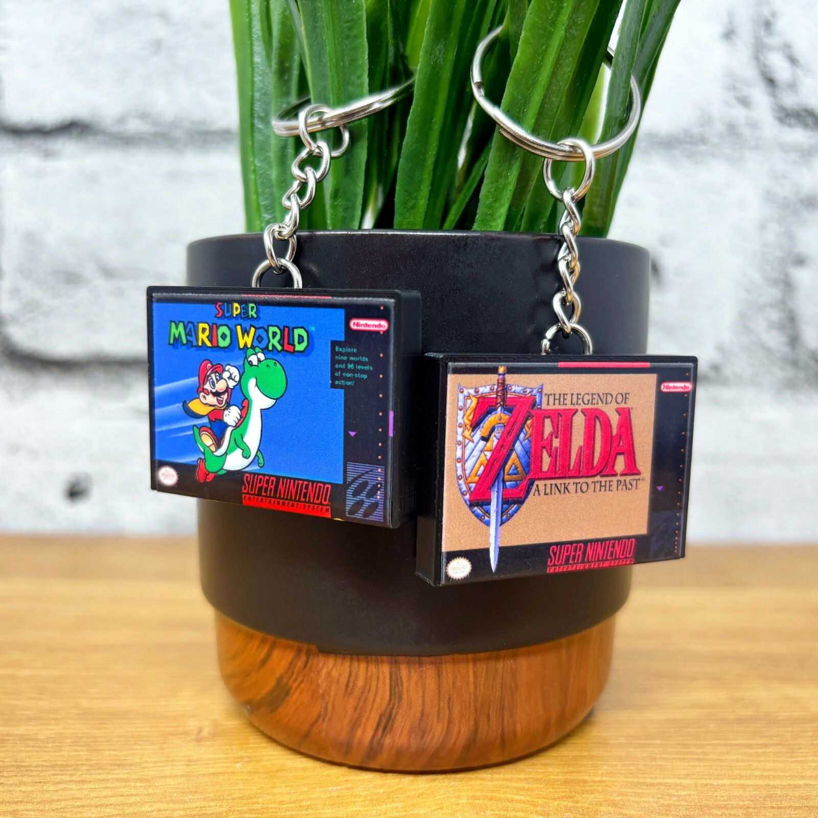 Mini SNES Game Case Keychains, Miniature Nintendo Cover Art, Retro Gamer Gift