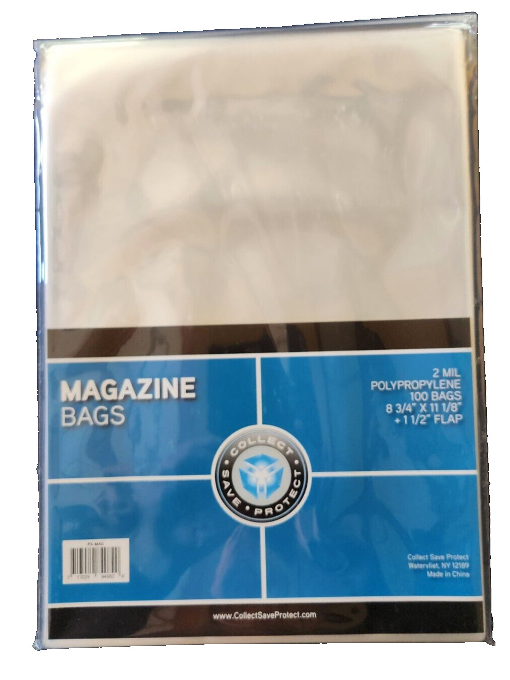 200 Sleeves Magazine Plastic Protector Storage Bags 8 3/4″ x 11 1/8″ Acid Free