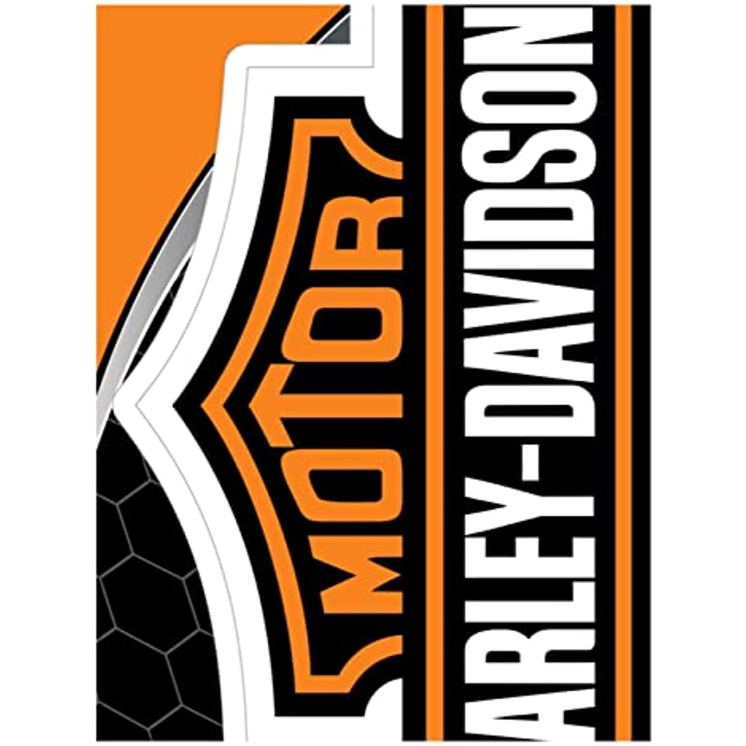 Harley-Davidson Orange Bar & Shield Large Decal 11.5″ x 14″ 30900