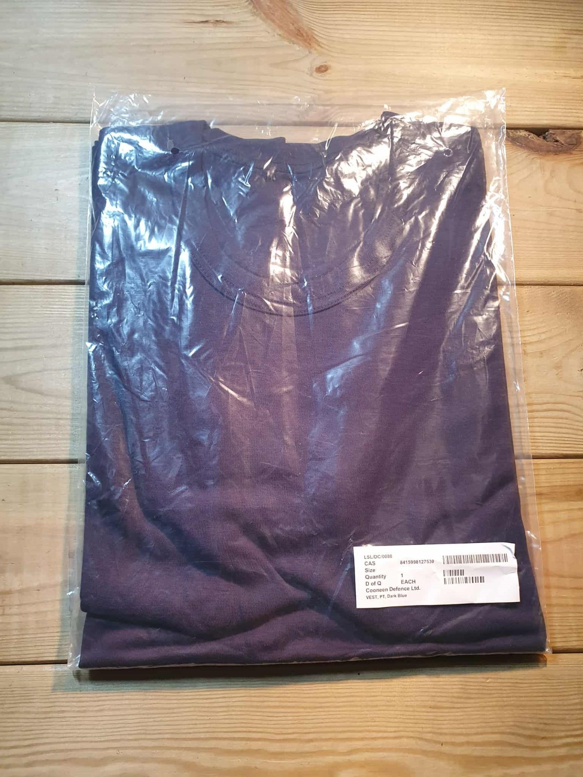 Royal Navy PT Vest 100% Cotton Dark Blue T-Shirt Military 102 Physical Training